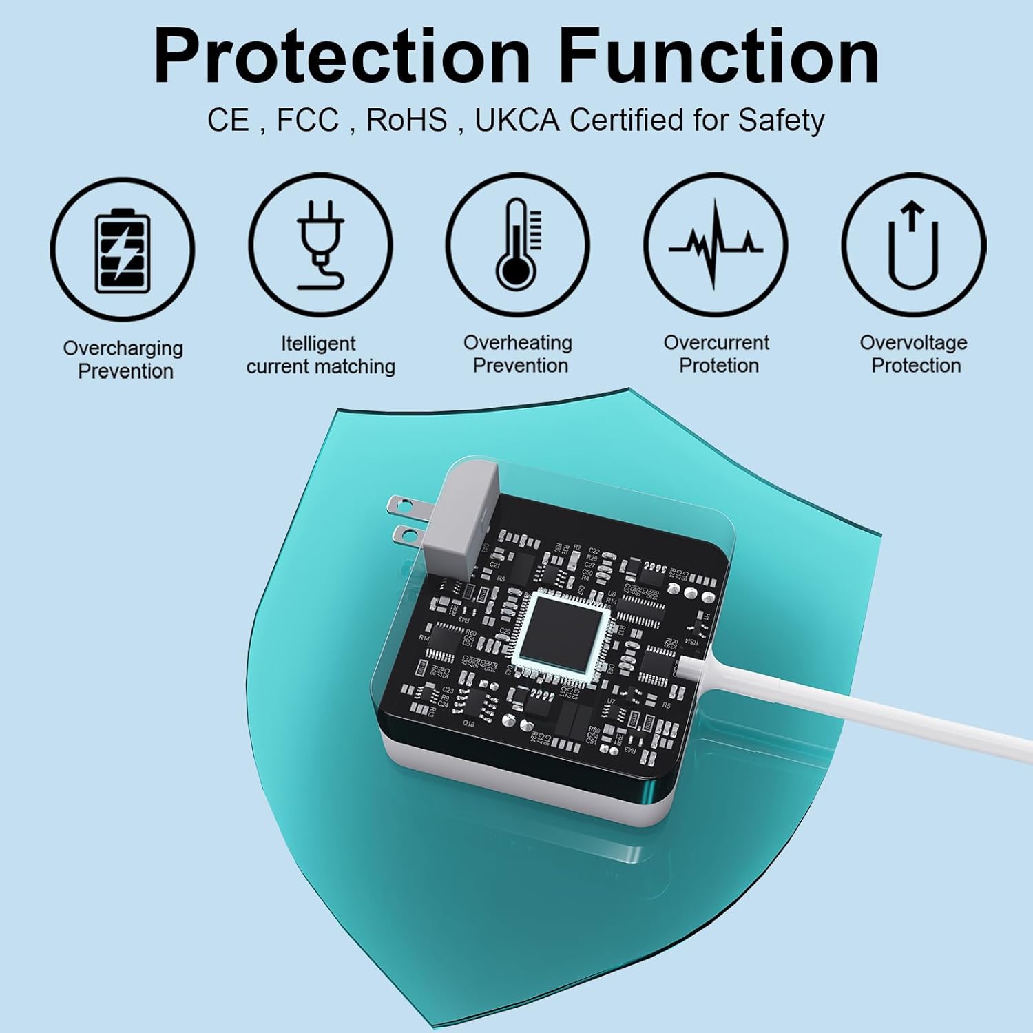 Chargeur pour portable 60&nbsp;W T-TIP pour MacBook Air Charger 11 et adaptateur d'alimentation 13&nbsp;po Modèles A1502 A1425 A1435 A1465 A1466