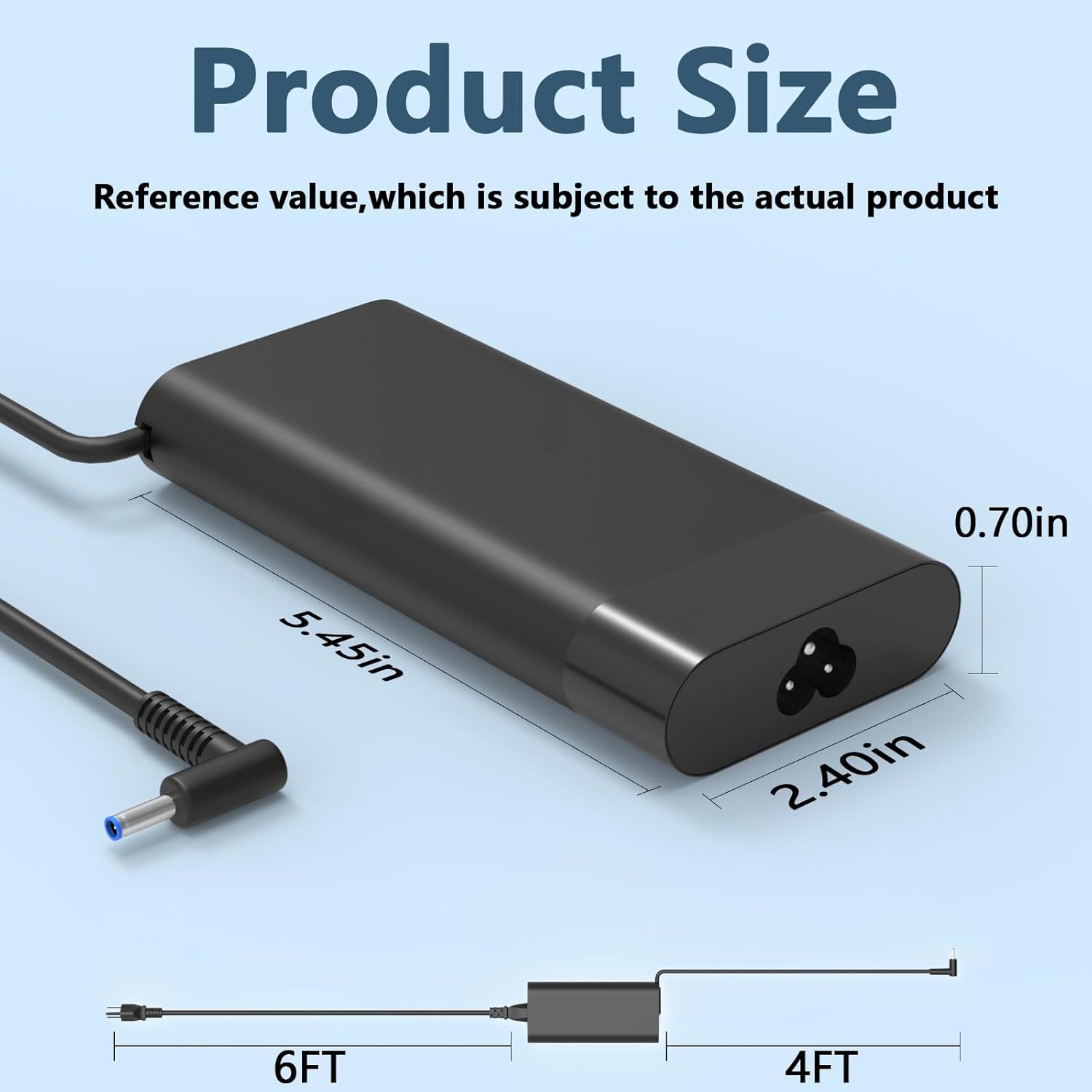 Chargeur portable 135&nbsp;W pour HP Spectre X360 15 16 15-ch000 15-df0000 15-df1000 15-eb0000 16-f0000 16-f1000 16-f2000 Portable pour HP Pavilion