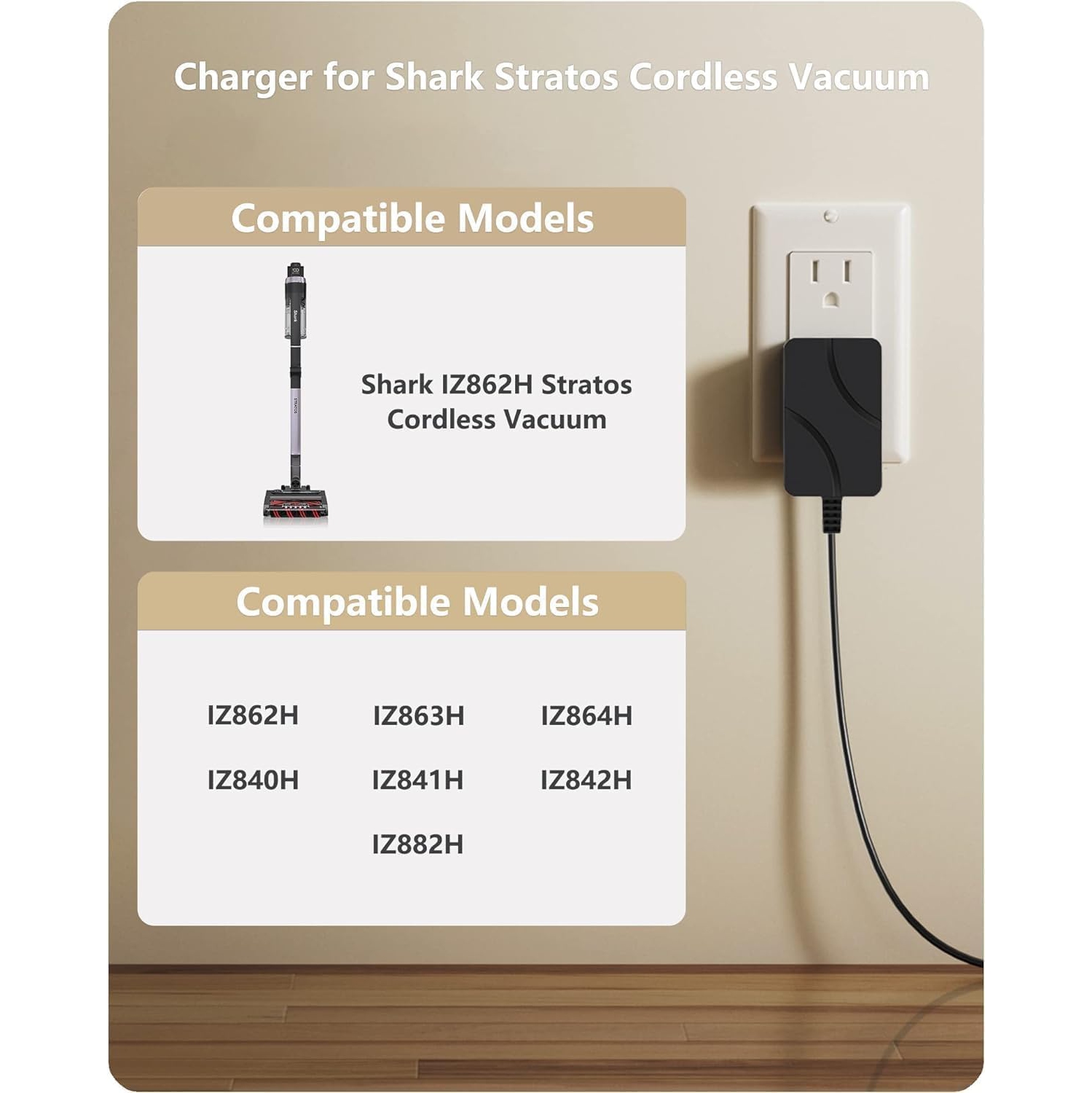 28.8V Vacuum Charger Compatible with Sha Stratos Cordless Vacuum 1Z862HC IZ682H IZ683H IZ662H IZ642H IZ882H IZ864H IZ863H IZ862H IZ842H IZ841H IZ840H
