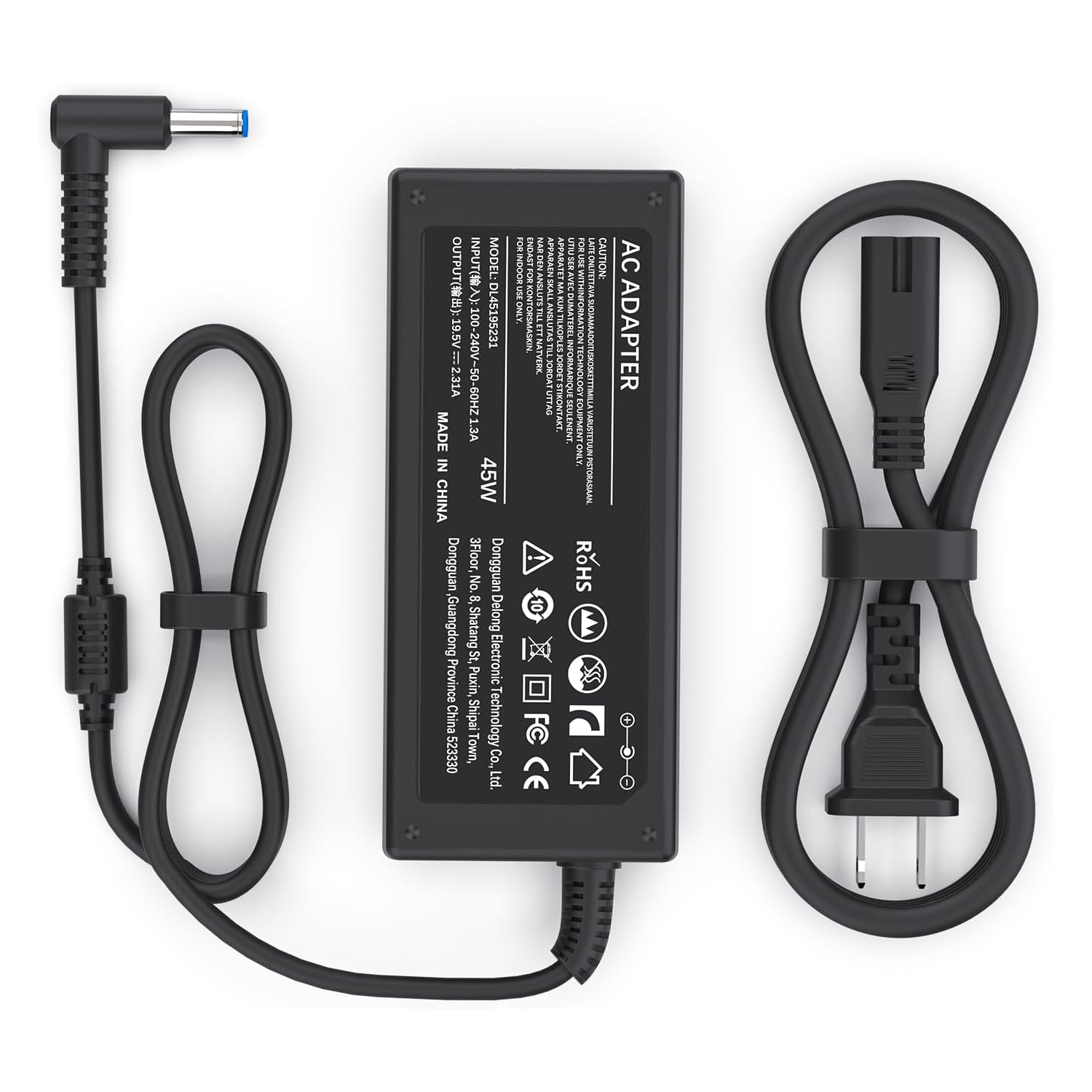 45 Watt Laptop Charger for HP Charging Power Cord 213349-109 R-41013323 ...