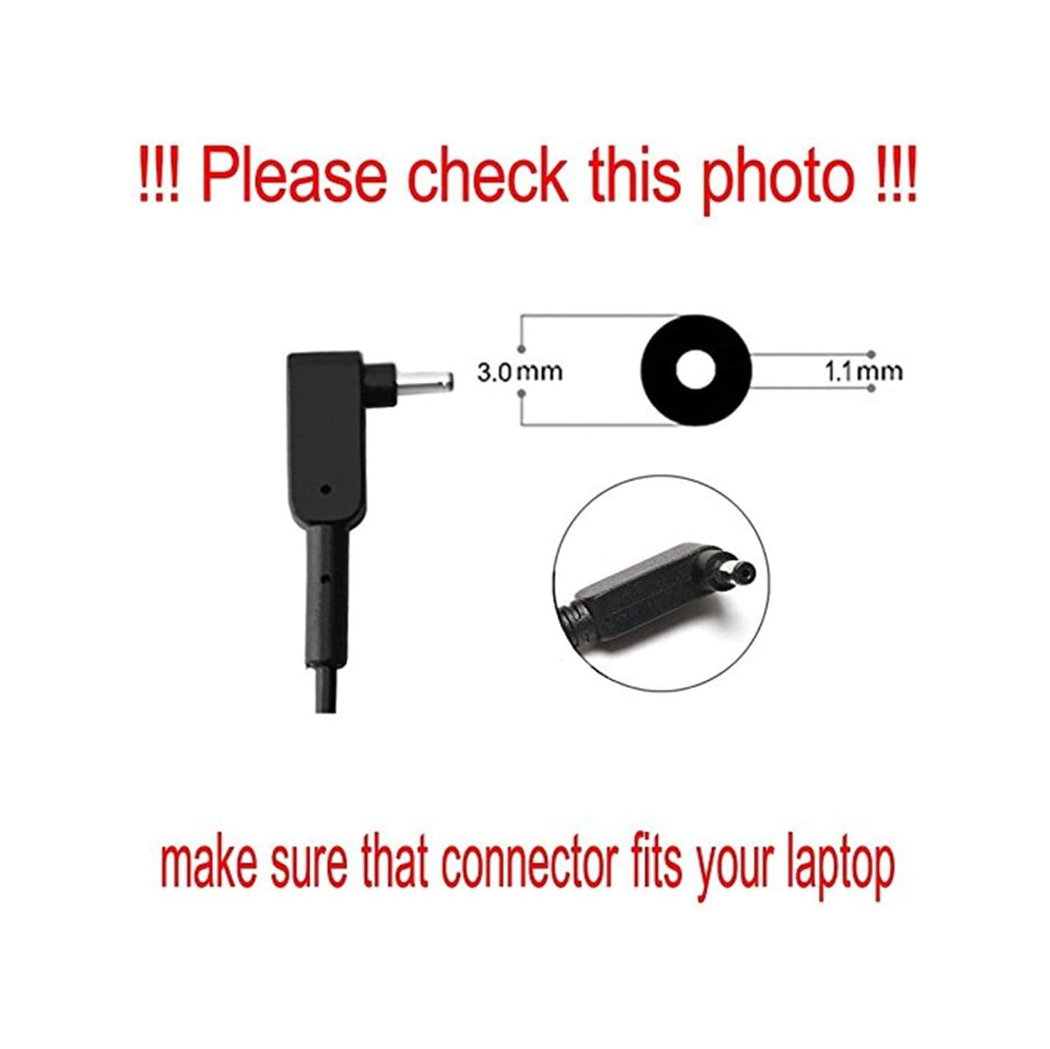 45W Power Supply for Acer Aspire A315-23 A315-24P A315-35 A317-53 A317-54 A317-55P A115-32 A314-22 A314-23P A514-55 A515-45 A517-52 EX215-22 Aspire 1