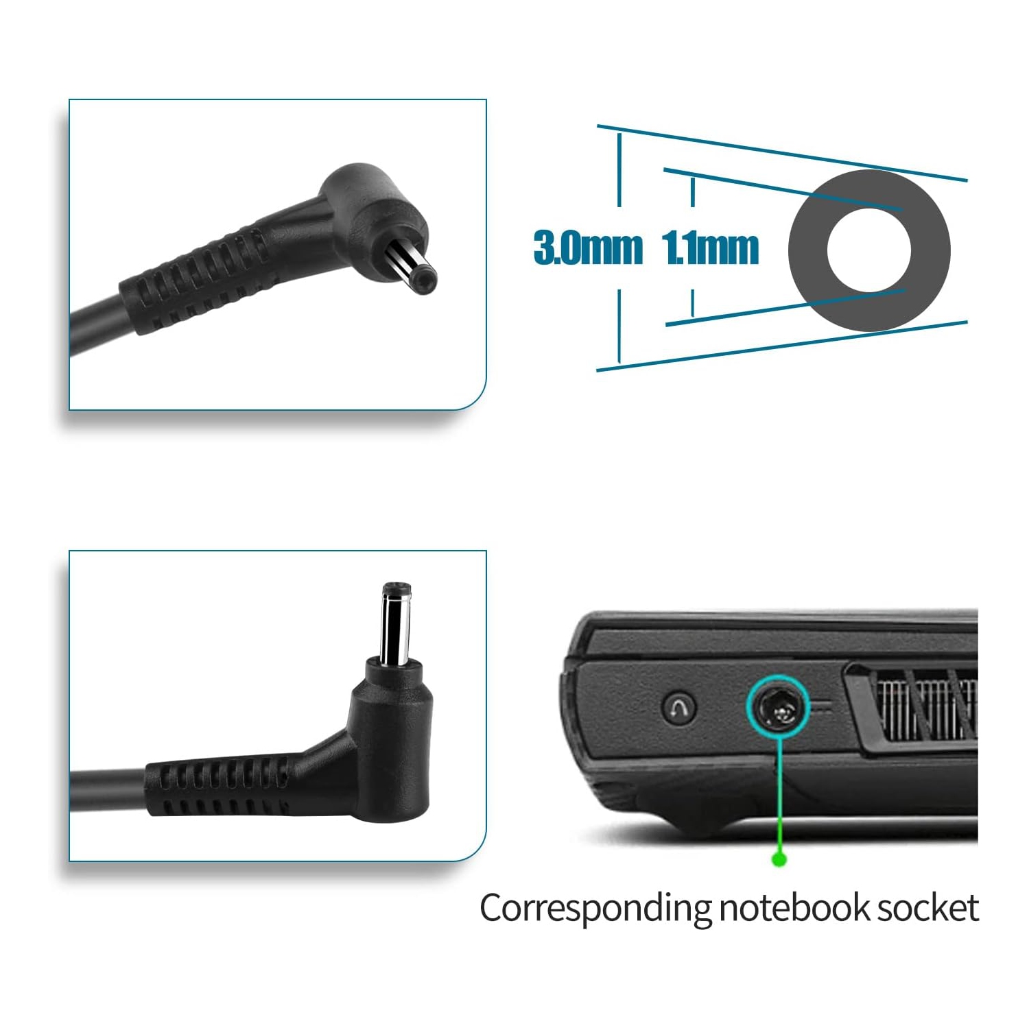 Chargeur 65W Pour Acer Swift 5 Pro Et Autres Modèles Acer - Adaptateur Secteur 19V 3,42A - 12
