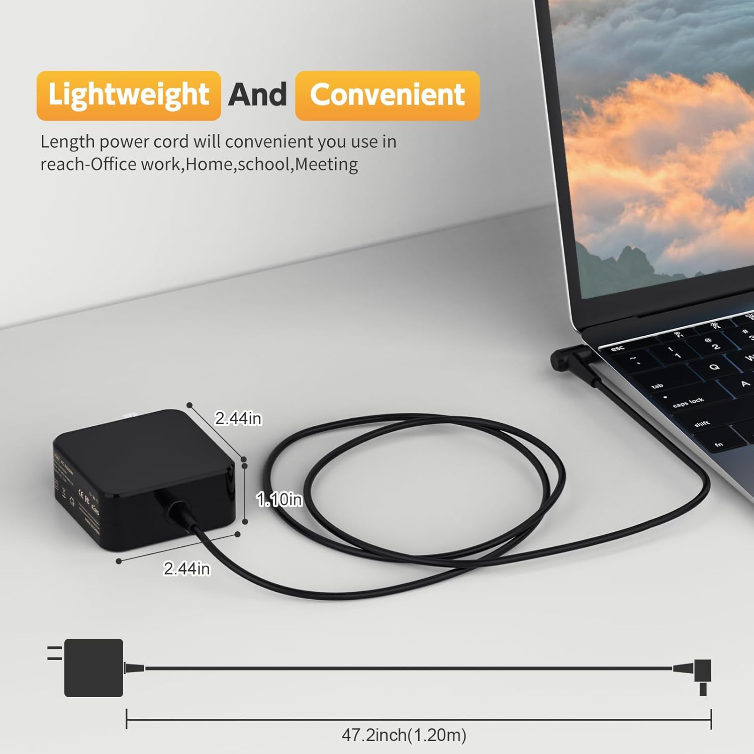45W Laptop Charger for Asus Vivobook 14 15 17 F415 F415E F510U F510UA F512JA F512J; ZenBook UX330 UX330U UX360 UX360C UX305 AC Adapter; Chromebook