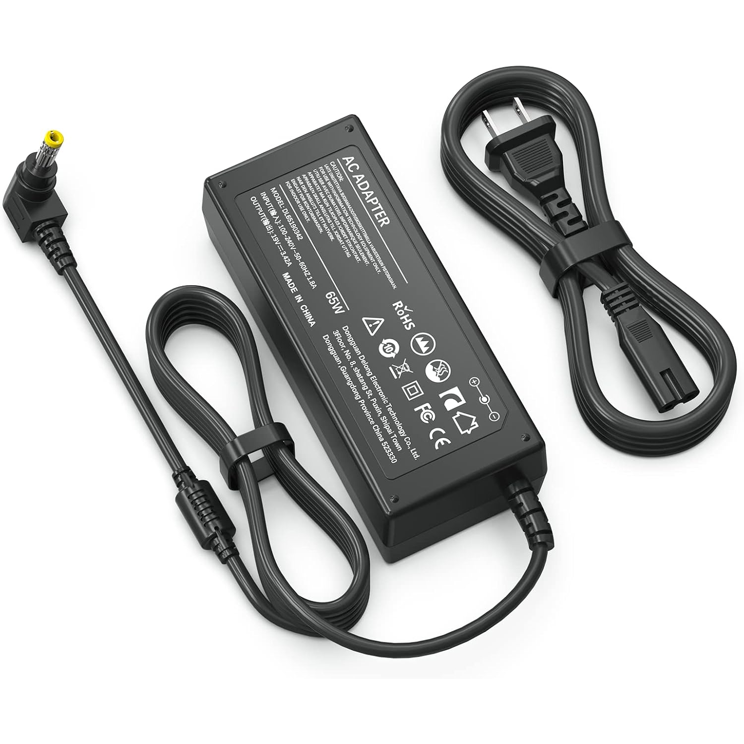19v 3.42A 65W Laptop Charger AC Adapter for Toshiba Satellite C55 B5201 C655 C850 C50 L755 C855D L655 S5150 L745 P50 C55D S55 Portege Z30 Z930 Z830 Satellite Radius 11 14 15 AC DC