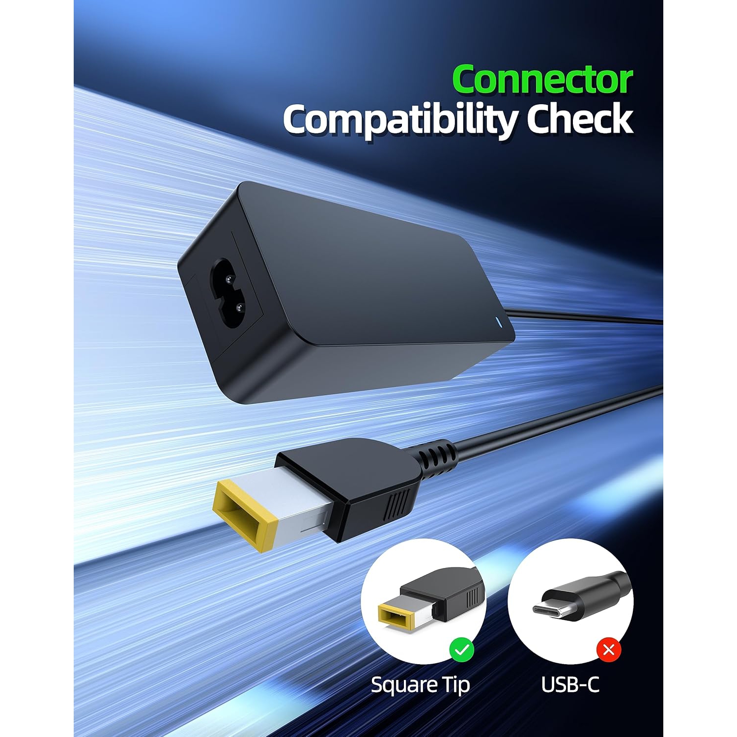 AC Charger Fit for Lenovo Model ADLX65NCC3A ADLX45NCC2A ADLX45DLC2A ADLX45DLC3A ADLX45NCC3A ADLX45NDC3A ADLX45NLC3A ADLX65NCC2A ADLX65NDC3A