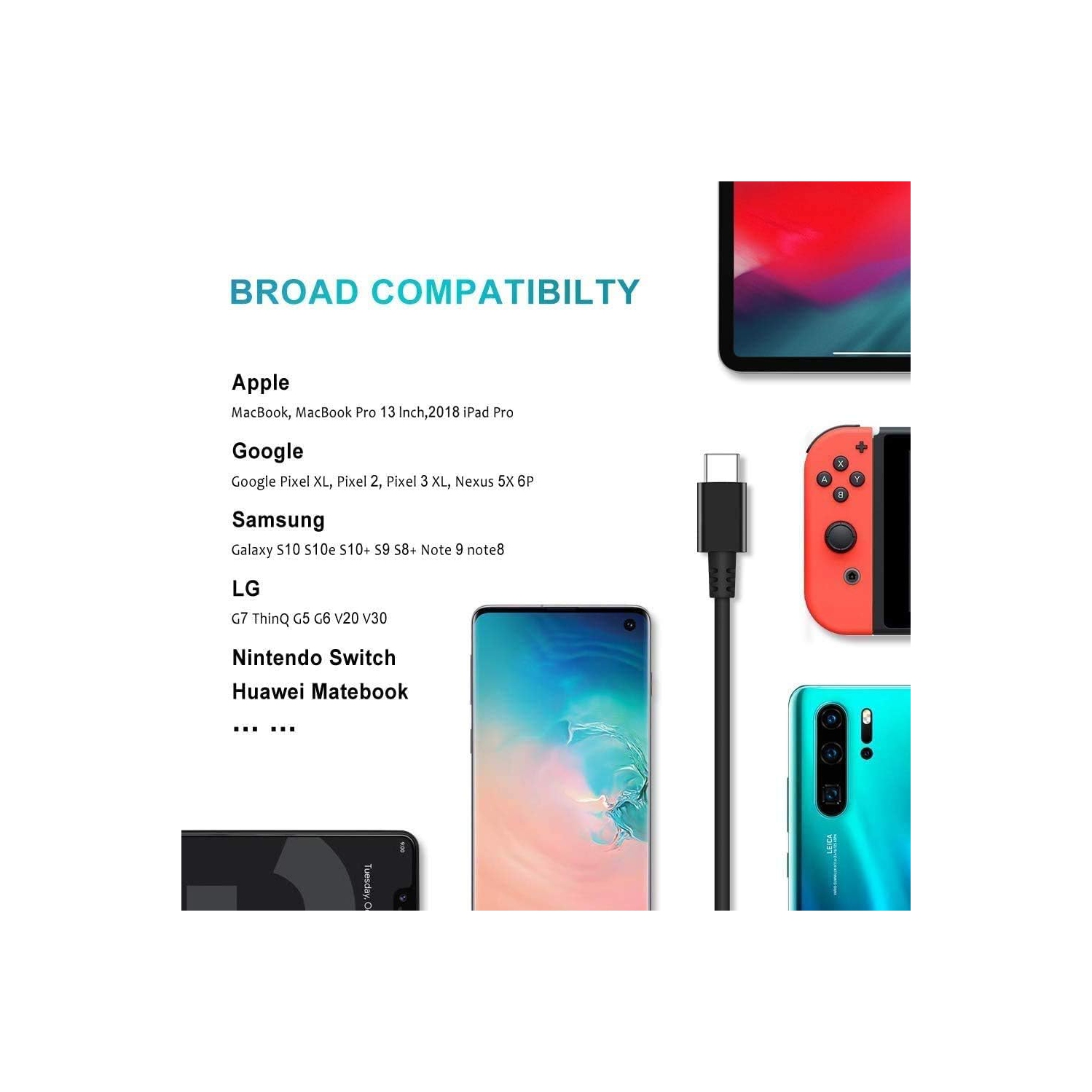 Charger for Lenovo Laptop [UL Safety Certified] Thinkpad, Yoga,Chromebook Computer 65W 45W USB C Fast Power Adapte