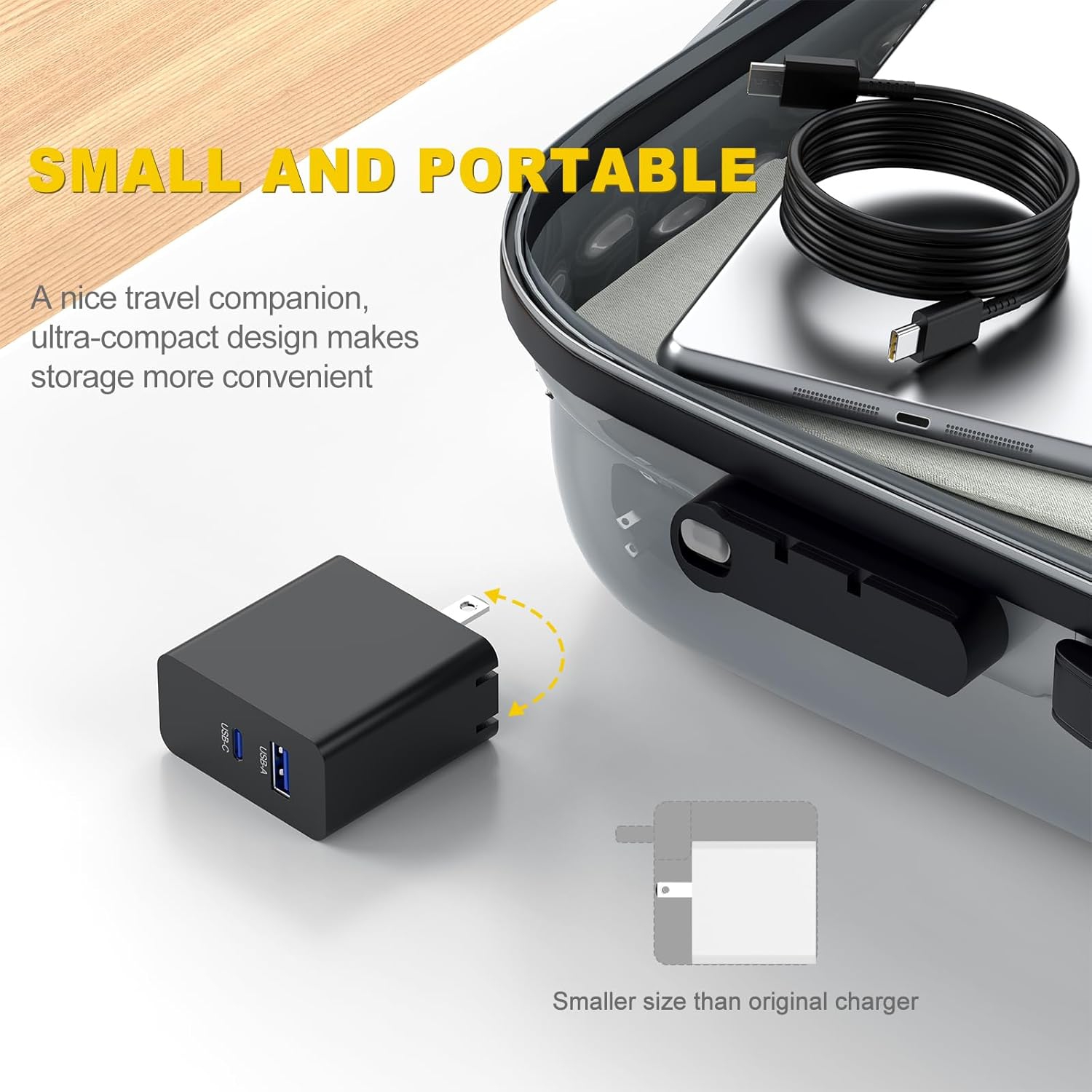 USB C Charger 65W, Gan Charger for Samsung Chromebook/Galaxy Book,Mac-Book Pro/Air,Asus Zenbook,HP,Dell,Lenovo; 45W USB C Charger for Steam