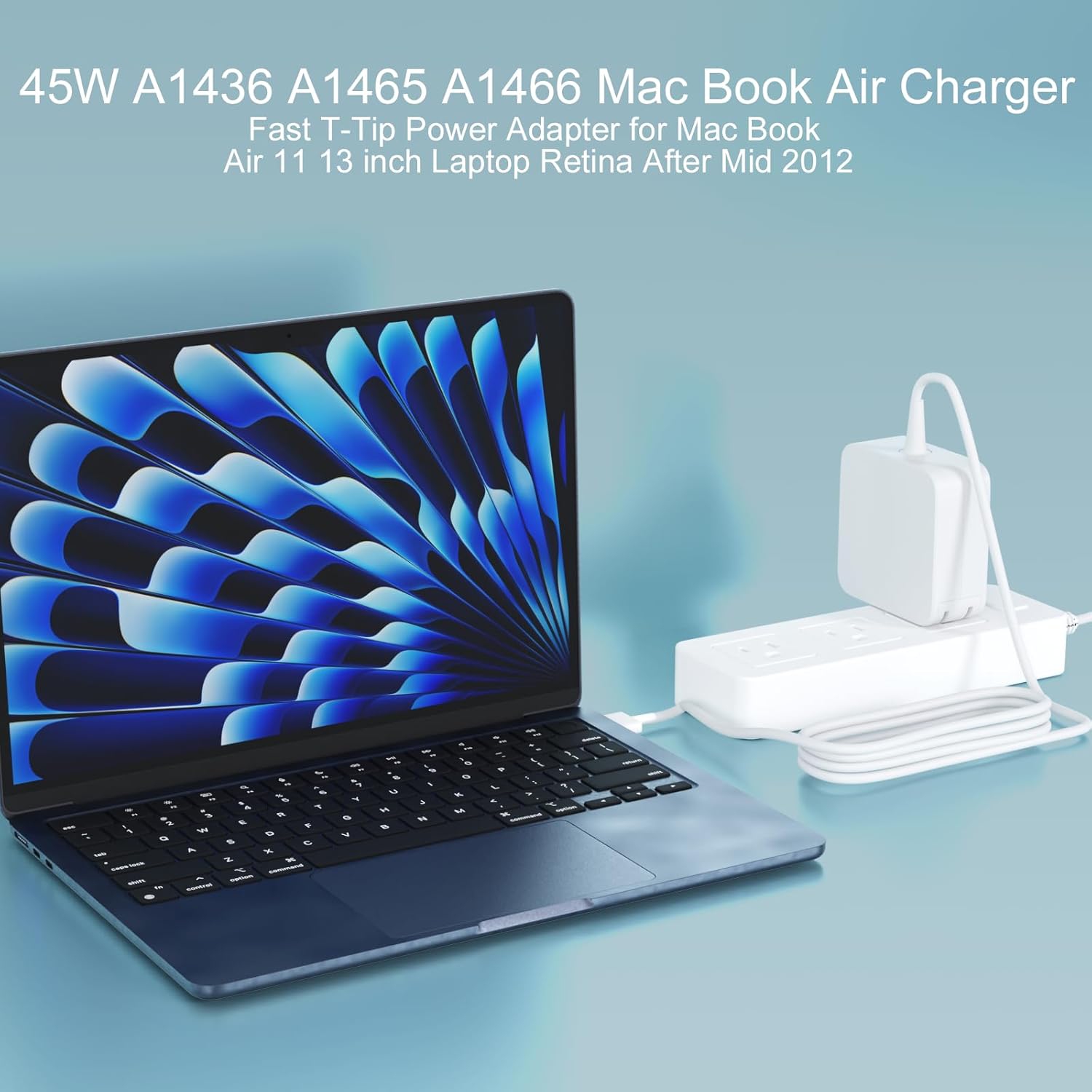 45W A1436 A1465 A1466 Mac Book Air Charger - Fast T-Tip Power Adapter Fit for Mac Book Air 11 13 inch Laptop(Applicable to 2012-2017)