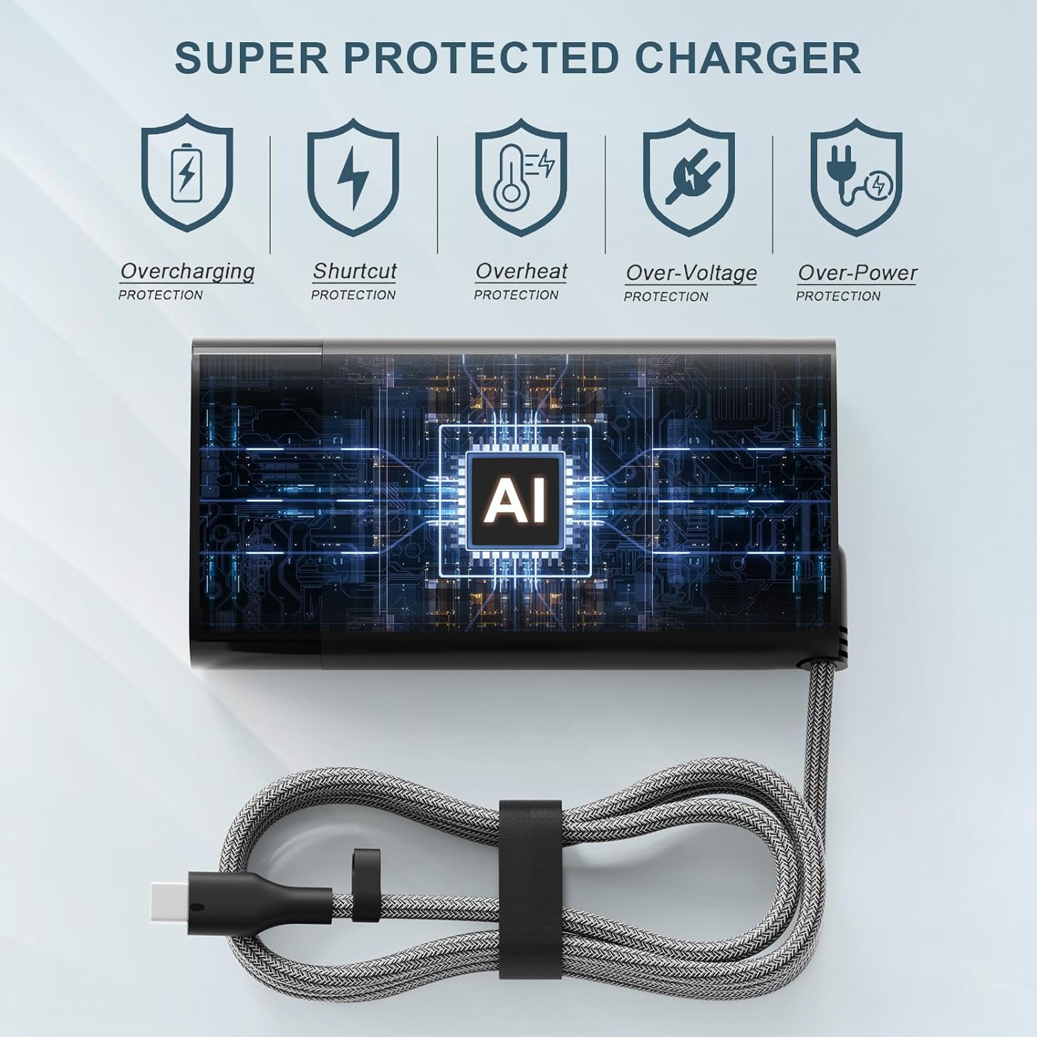 New Slim HP 65W USB C Laptop Charger Replacement for HP Spectre x360, Envy, Chromebook, Elitebook, Pavilion x360, Elite x2 Travel Type C Power Cord