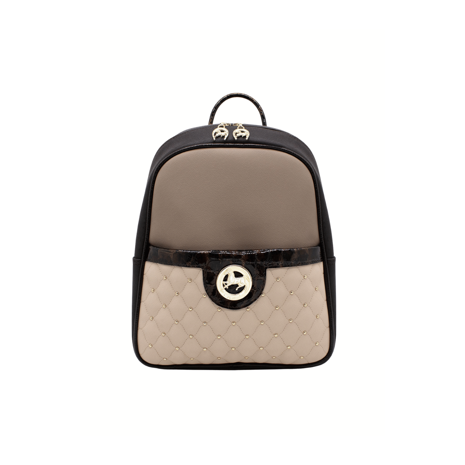 Cavalinho Craft Backpack - Color Brown - Leather & Canvas