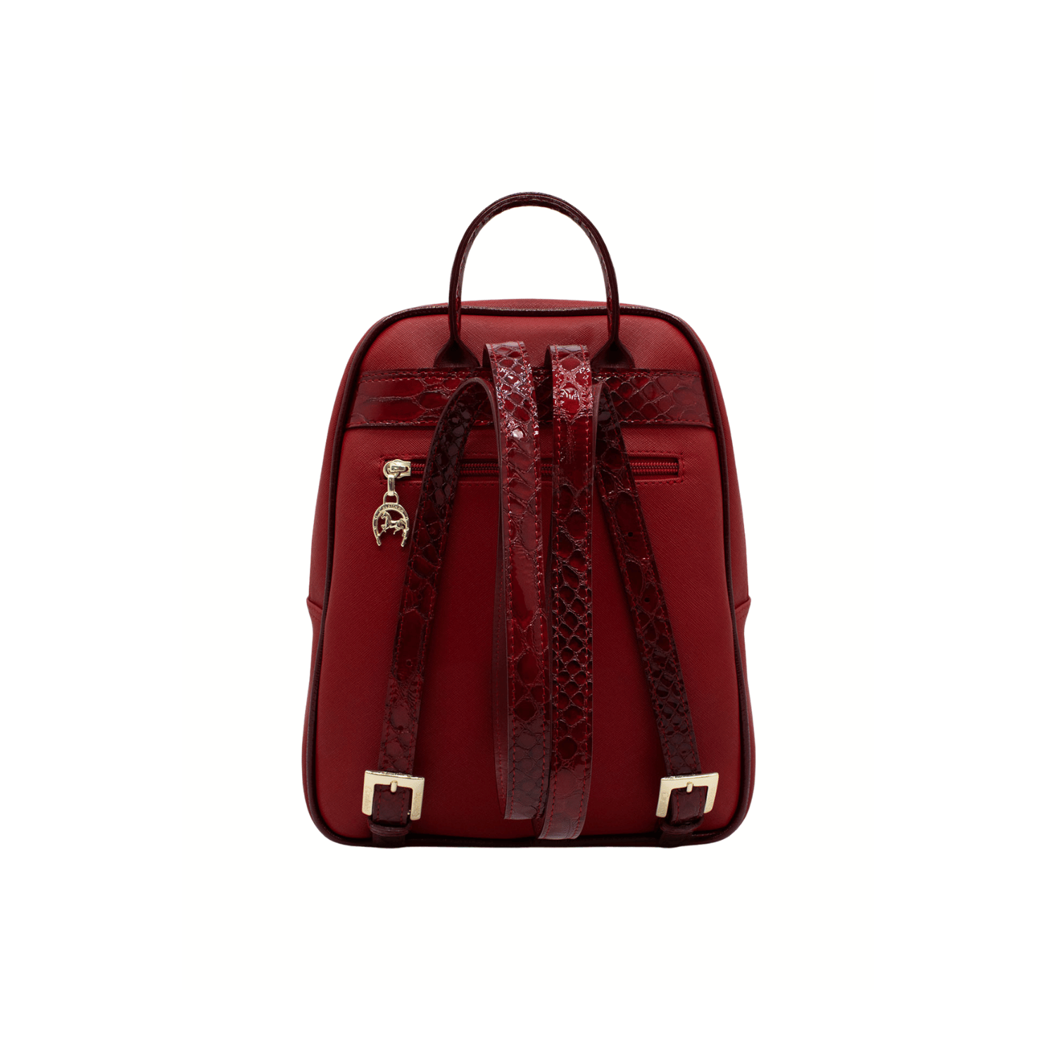 Cavalinho Craft Backpack - Color Navy / White / Red - Leather & Canvas