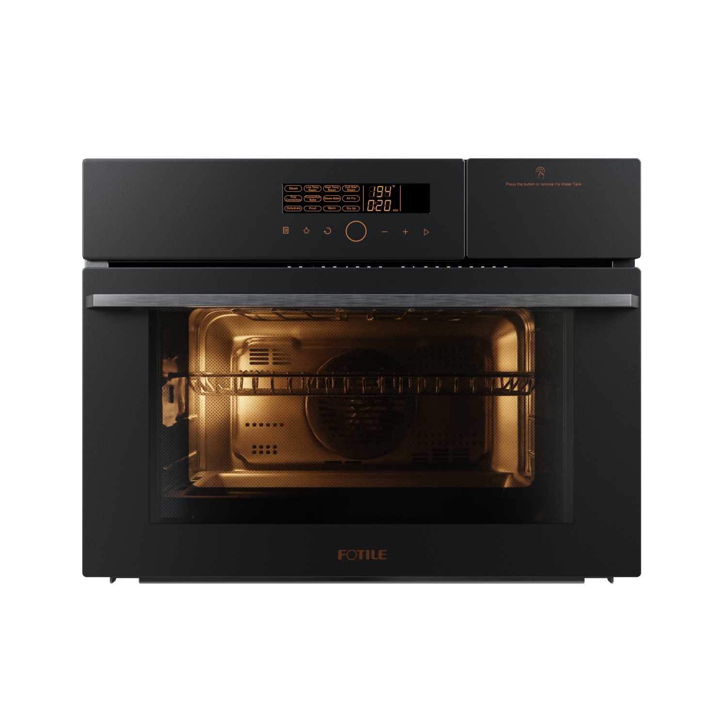 FOTILE 24’’ Built-in Combi Oven HZK-TS1-Y | Moonshadow Grey | Anti-Fingerprint | Steam | Bake | Dehydrate | Air Fry
