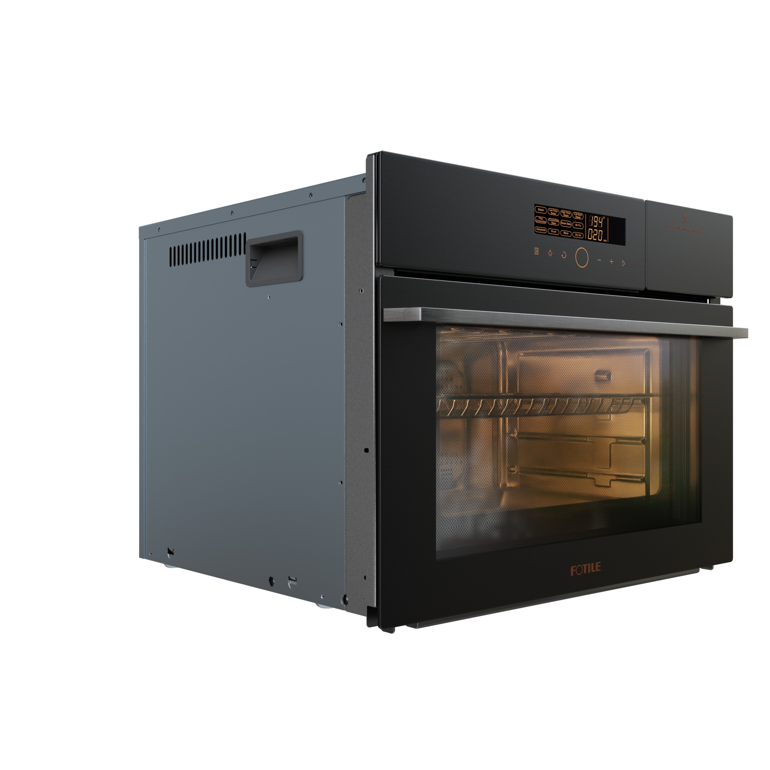 FOTILE 24’’ Built-in Combi Oven HZK-TS1-Y | Moonshadow Grey | Anti-Fingerprint | Steam | Bake | Dehydrate | Air Fry