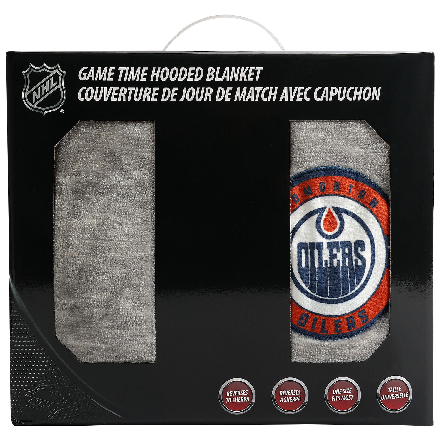 Jeté à capuchon Jour de match de la LNH - 31,5 x 44 po - Oilers d'Edmonton