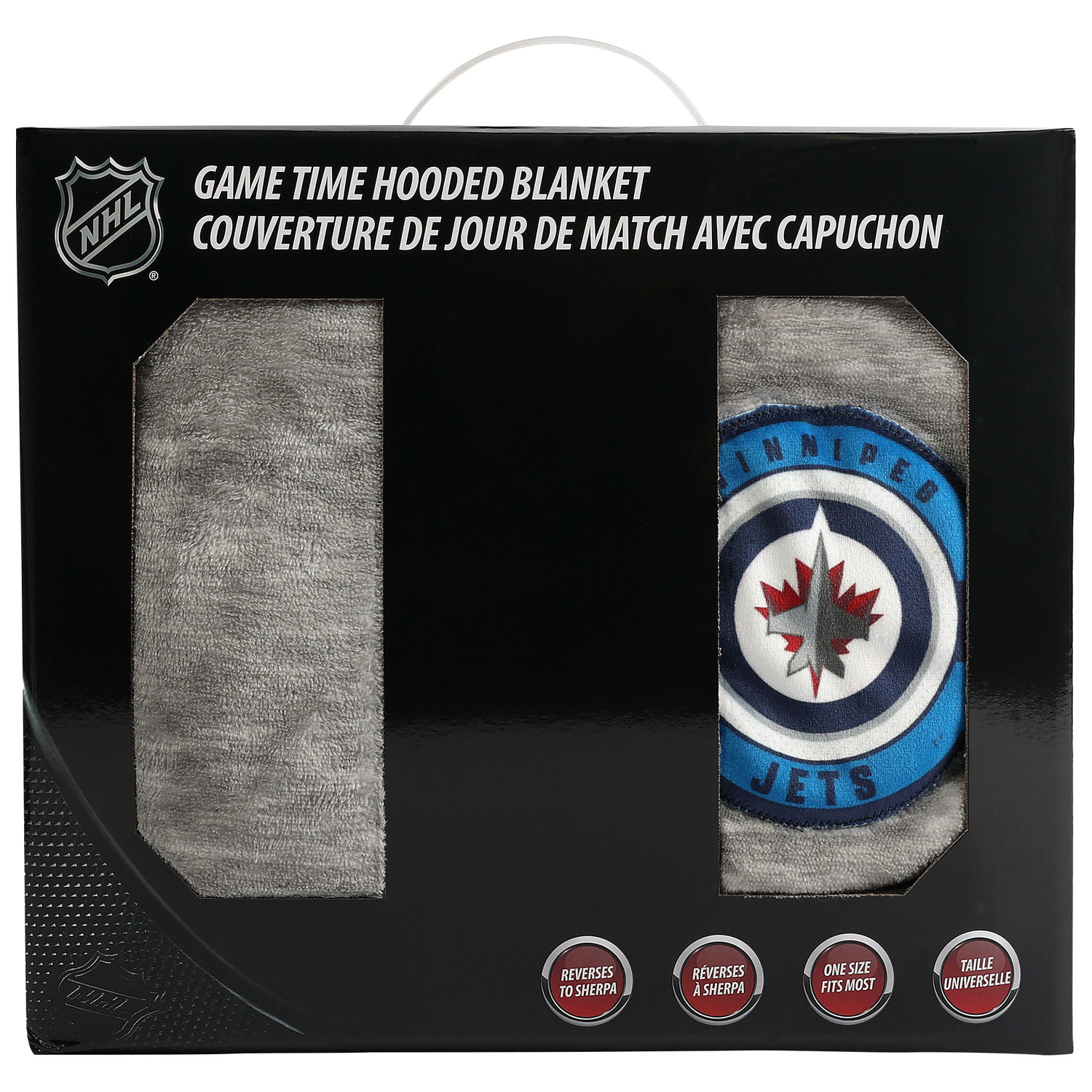 NHL Game Time Hooded Blanket - 31.5" x 44" - Winnipeg Jets