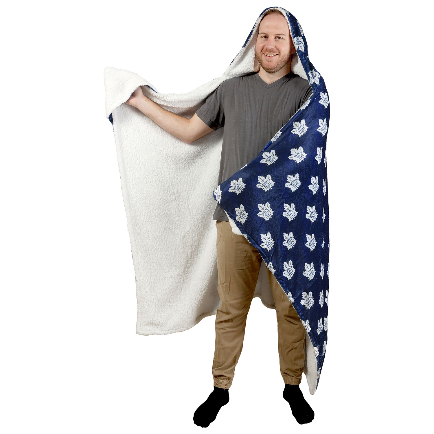 NHL Hooded Throw Blanket - 50" x 70" - Toronto Maple Leafs