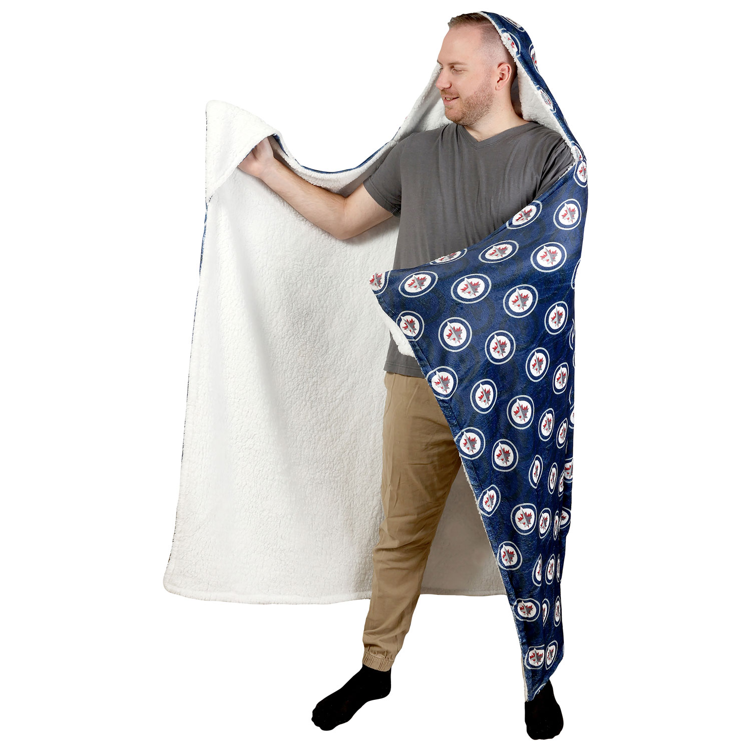 NHL Hooded Throw Blanket - 50" x 70" - Winnipeg Jets