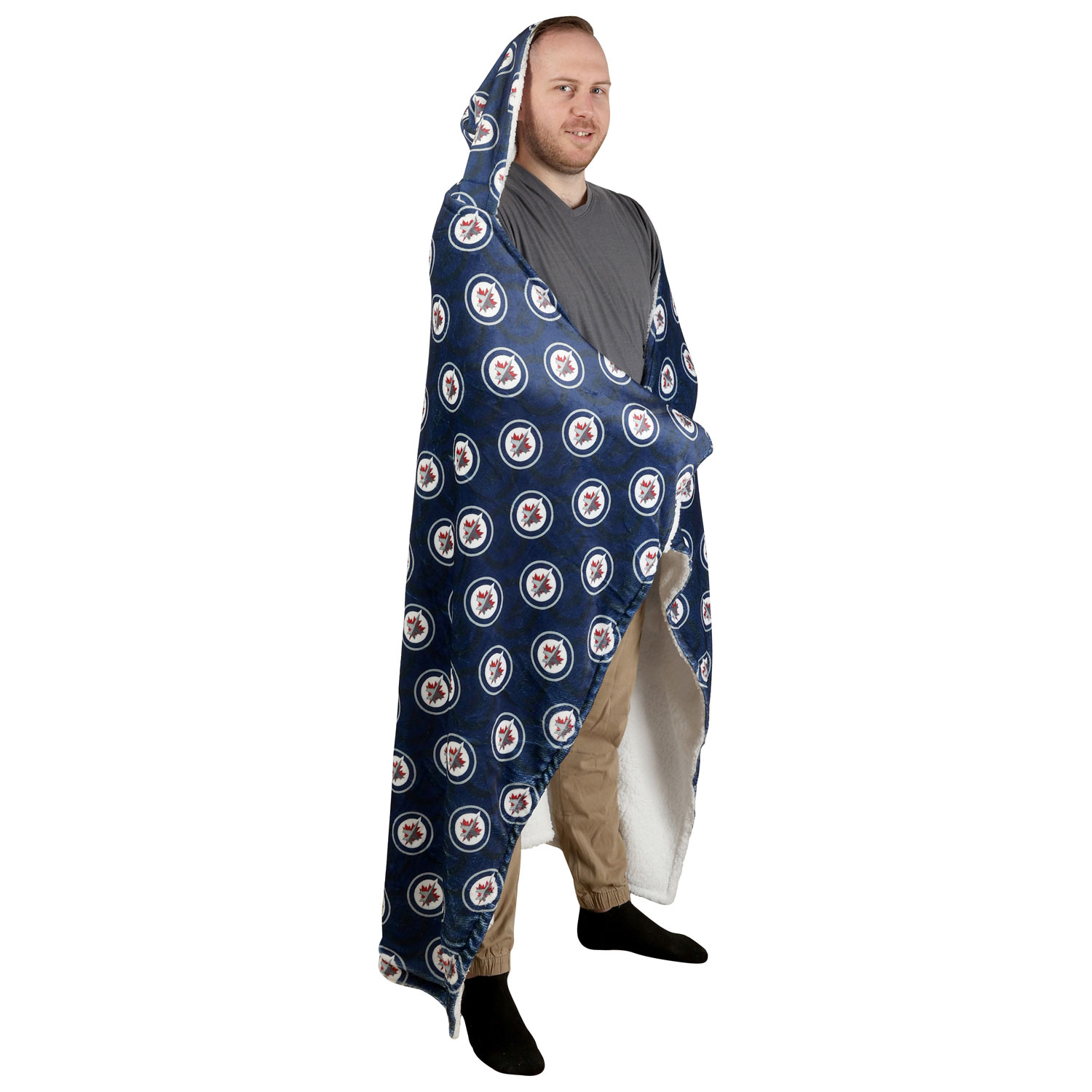 NHL Hooded Throw Blanket - 50" x 70" - Winnipeg Jets
