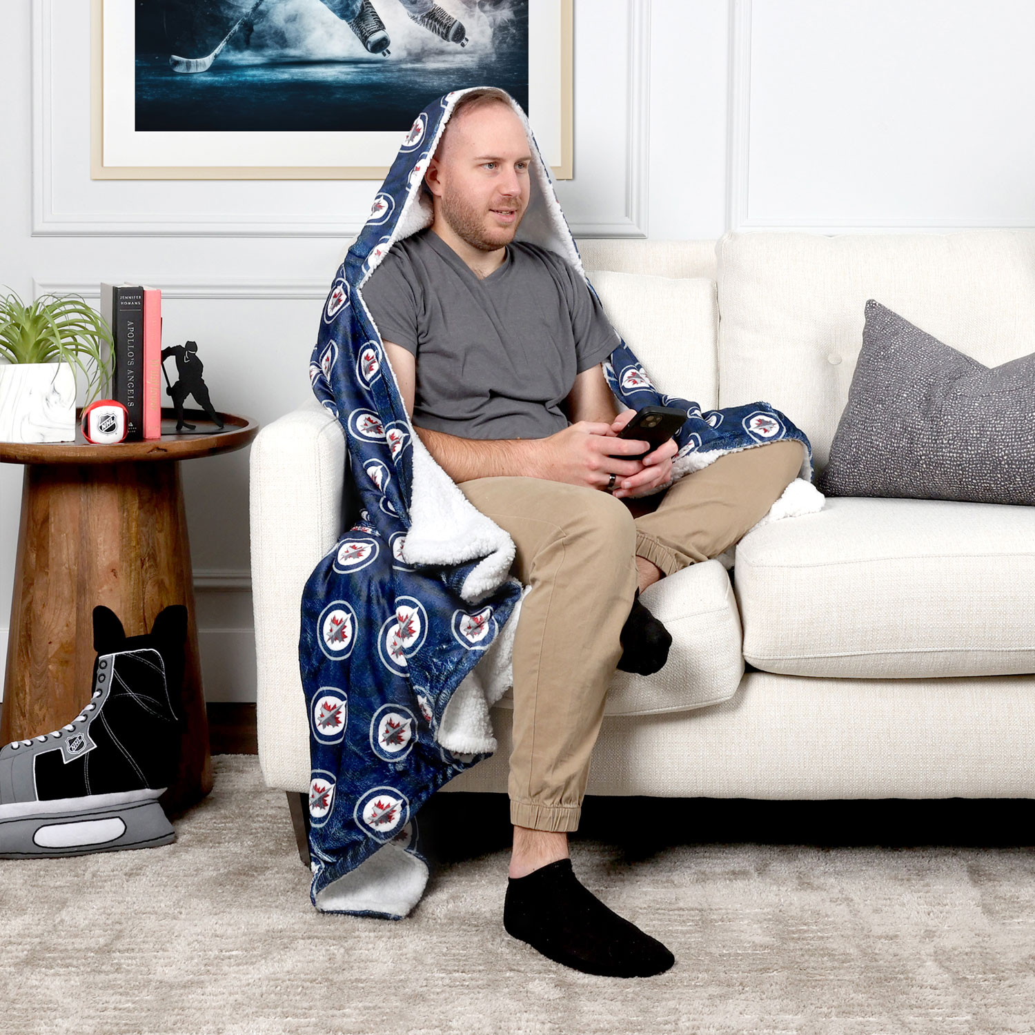 NHL Hooded Throw Blanket - 50" x 70" - Winnipeg Jets