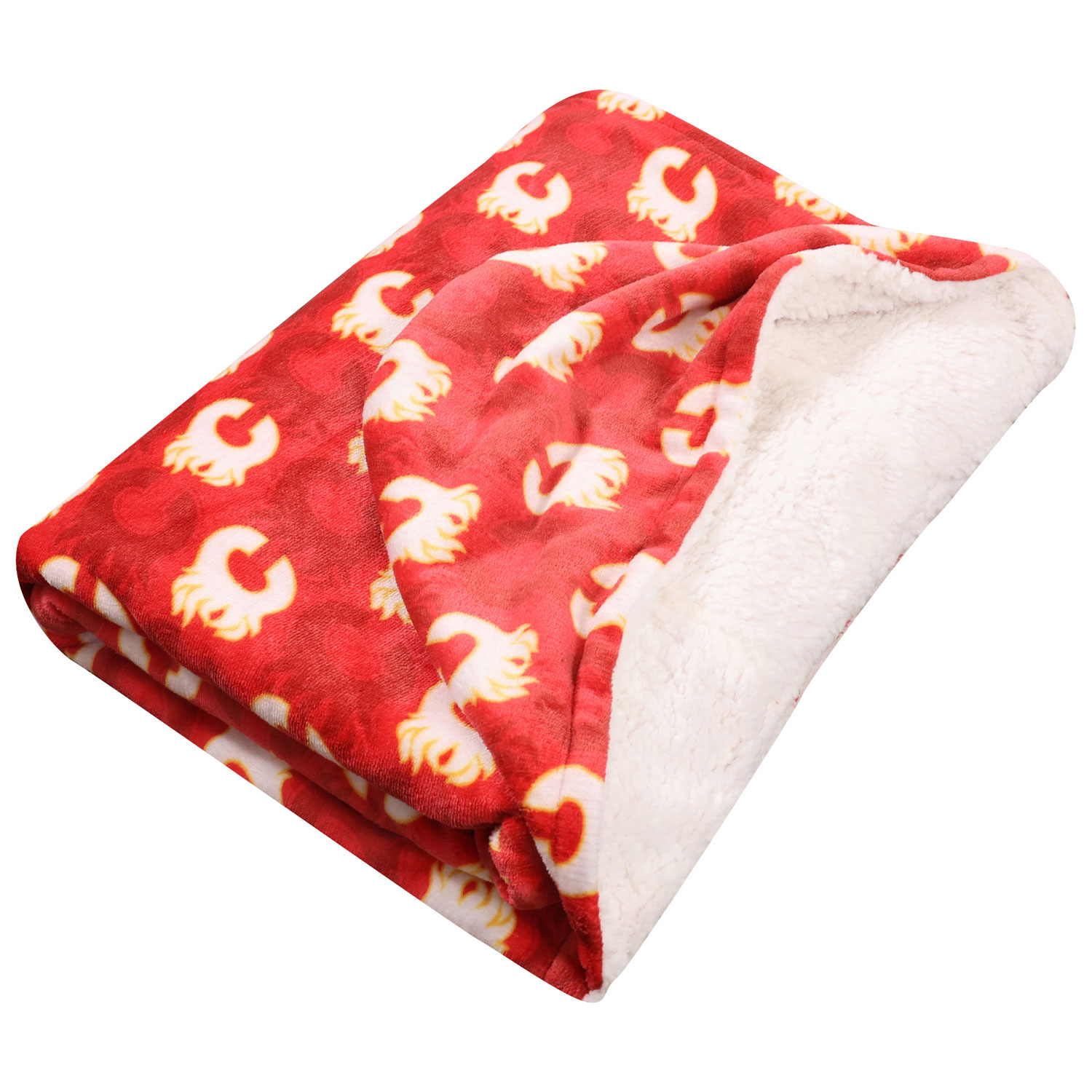 Jeté à capuchon de la LNH - 50 x 70 po - Flames de Calgary