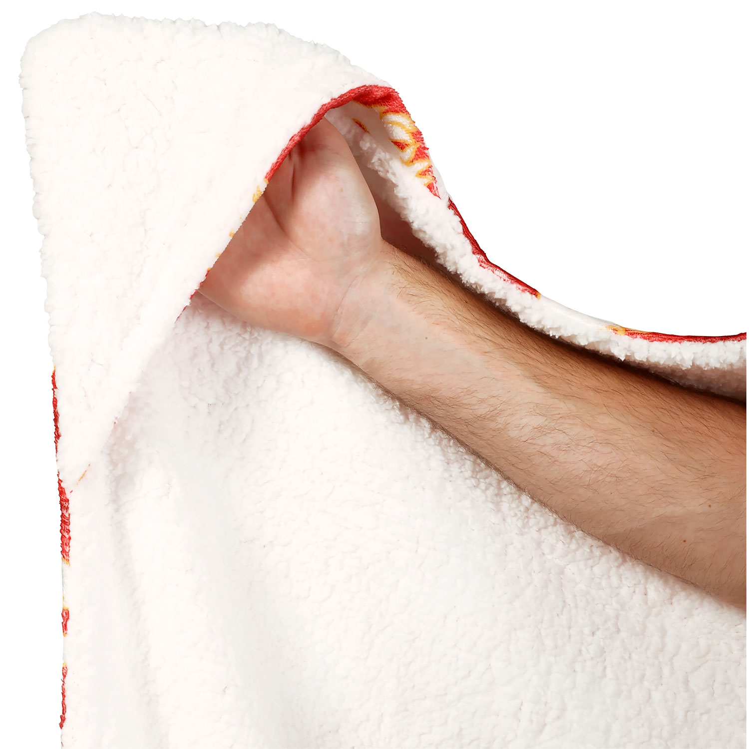 Jeté à capuchon de la LNH - 50 x 70 po - Flames de Calgary