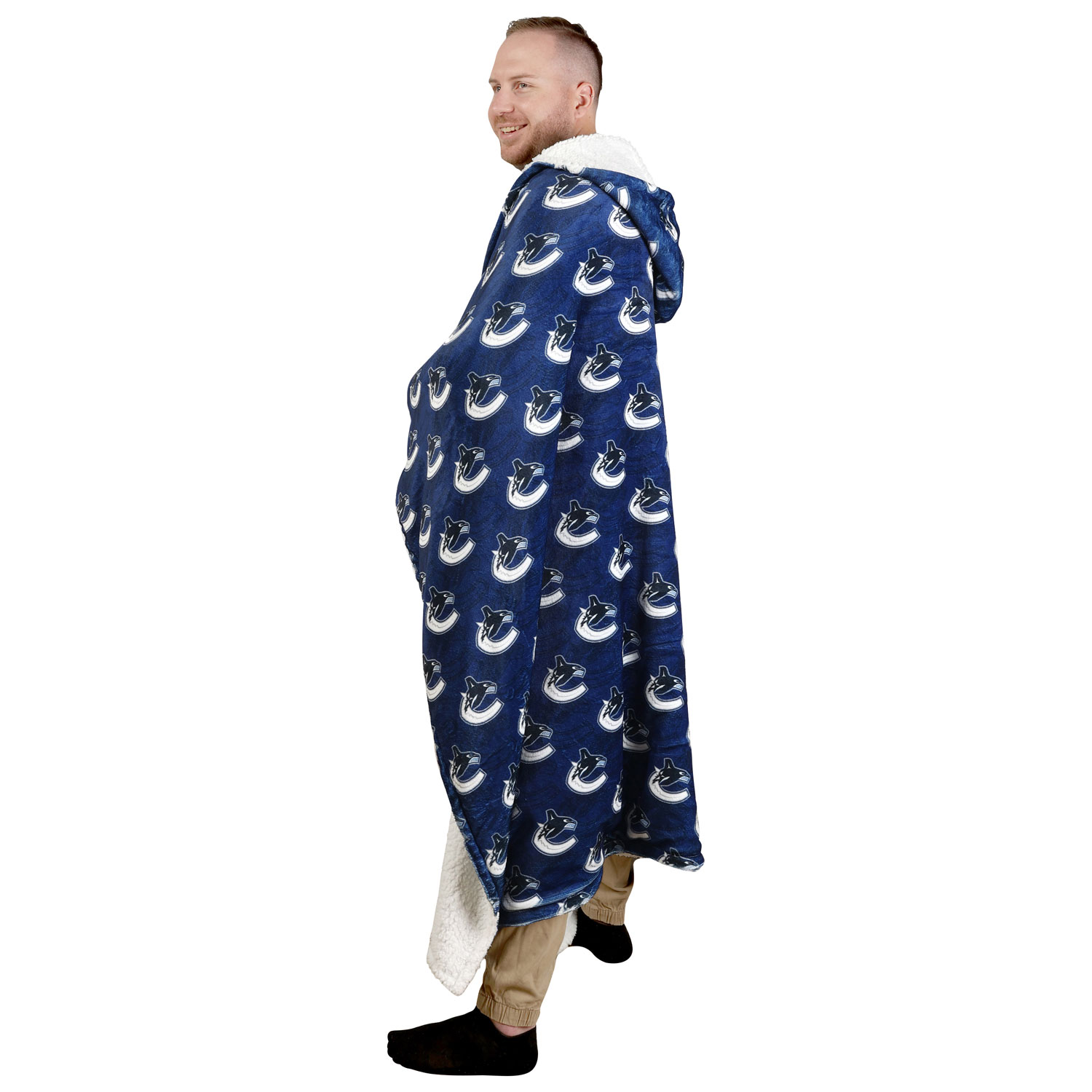 Jeté à capuchon de la LNH - 50 x 70 po - Canucks de Vancouver