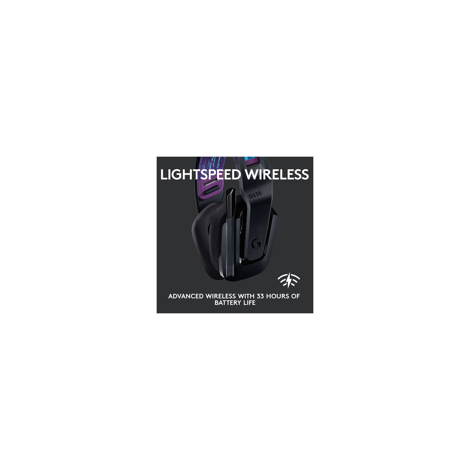 Casque de jeu sans fil G535 LIGHTSPEED de Logitech - Noir