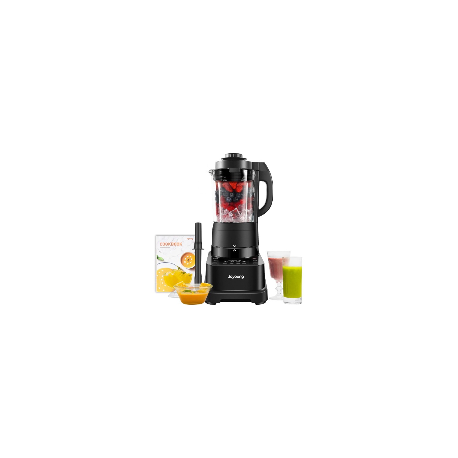 JOYOUNG Power Stand Blender, 1200W Smoothie Blender with LED Touchscreen, 8 Presets, Dishwasher Safe