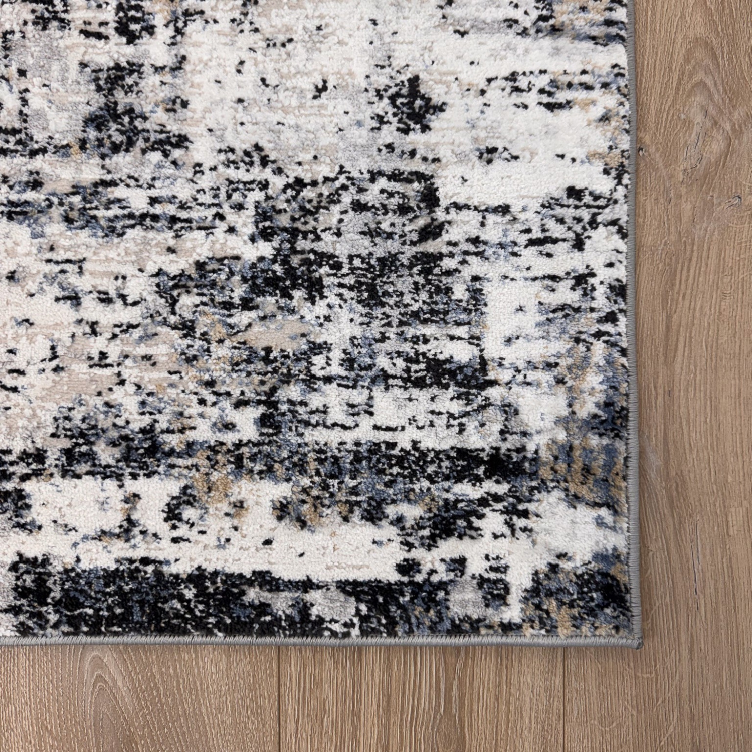 Rug Branch Ashlar Contemporary Abstract Grey/Black Indoor Area Rug