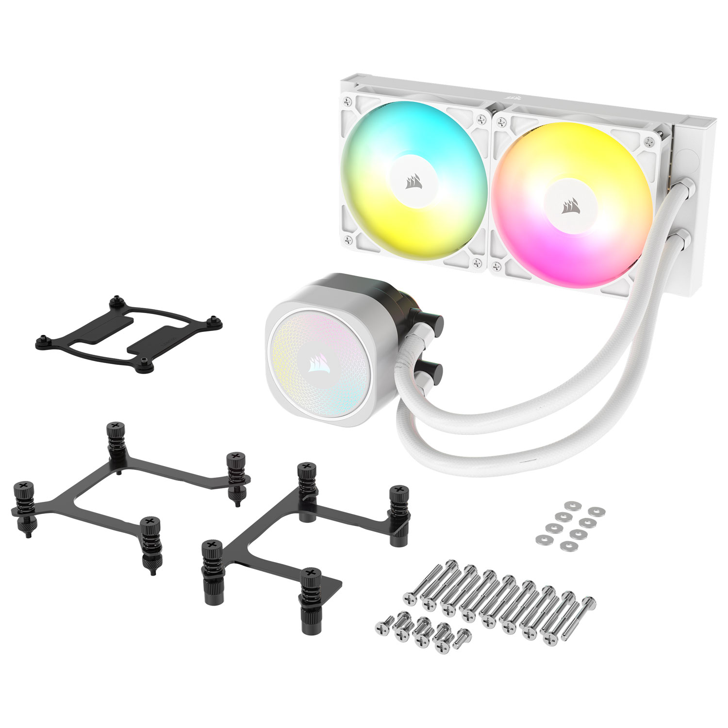 Corsair Nautilus 240 RS ARGB 120mm Liquid CPU Cooling System - White