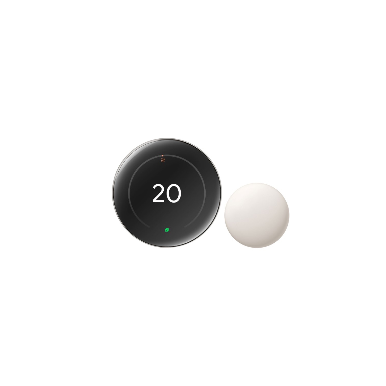 Thermostat intelligent Wi-Fi Nest Learning de Google - Argenté poli