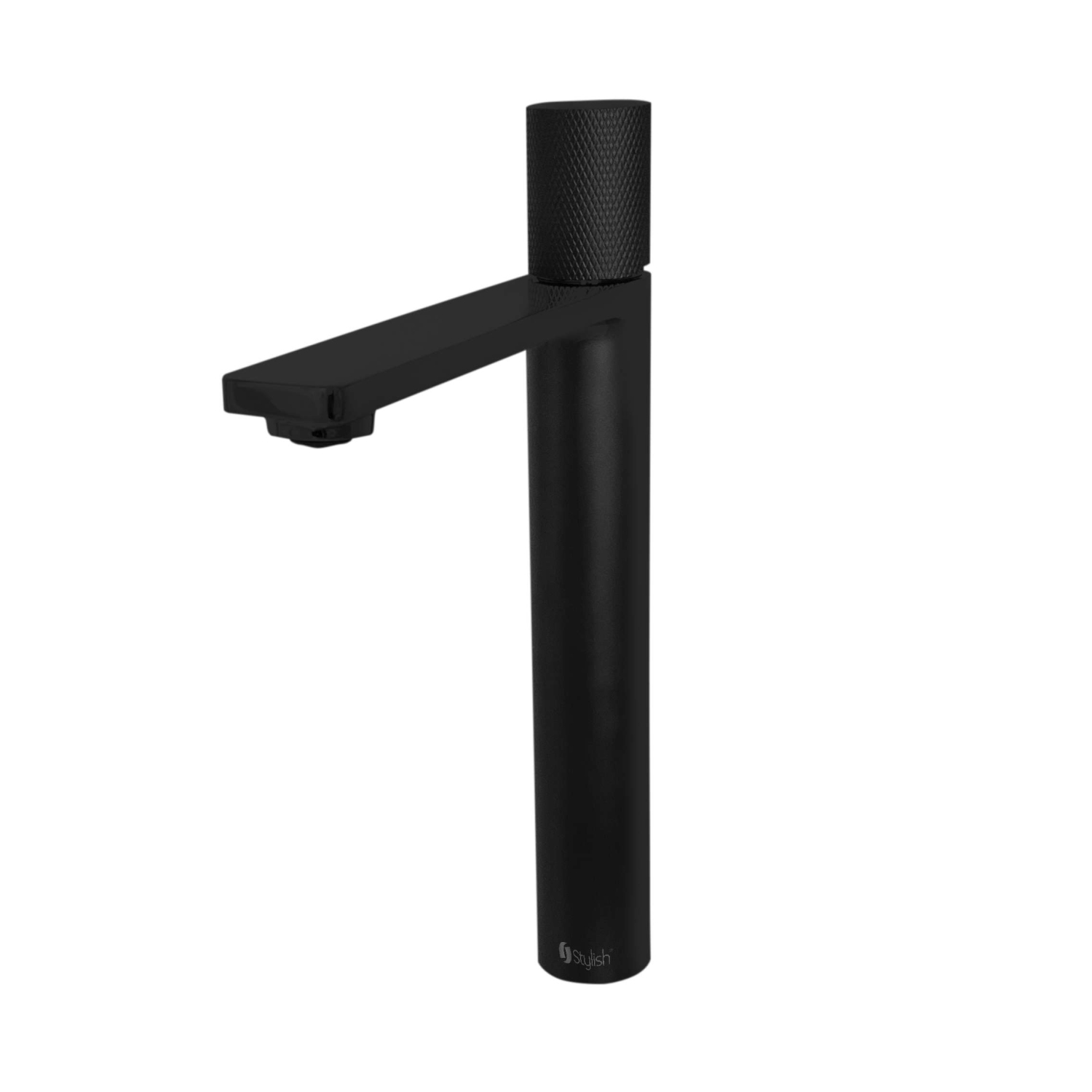 Nessa Single Handle 12 1/2" Matte Black Vessel Bathroom Faucet B-122N