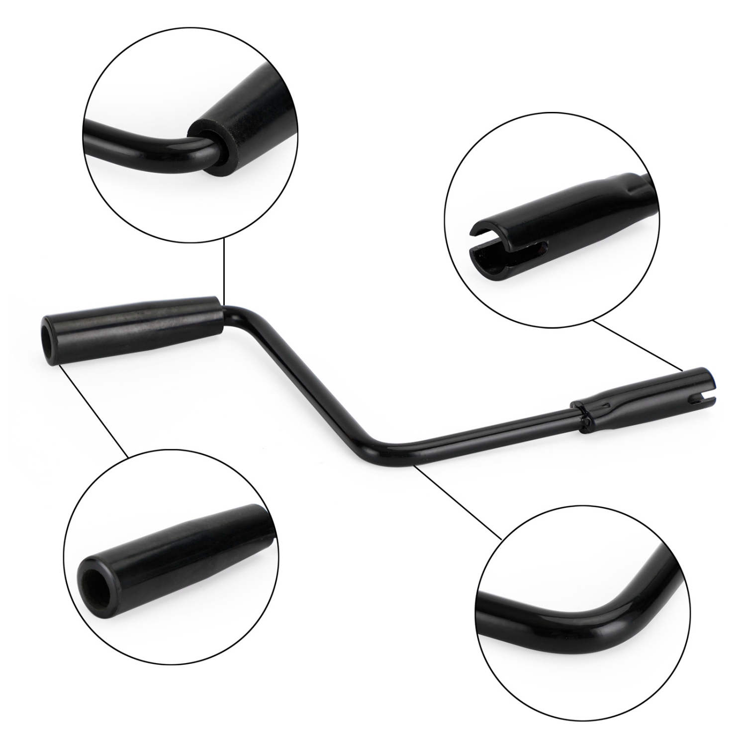 TOPTENG Pop Up Camper Crank Handle Black for Coleman/Fleetwood Pop Up Camper Canopy Rocker, Pop Up Camper Crank Handle Caravan RV Camping Canopy