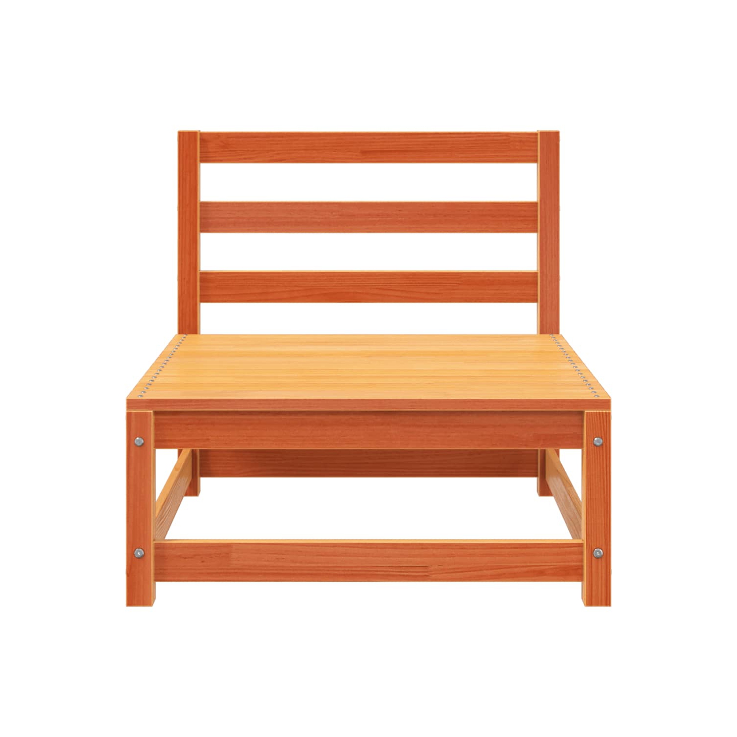 vidaXL Garden Sofas Armless 3 pcs Wax Brown 70x70x67 cm Solid Wood Pine