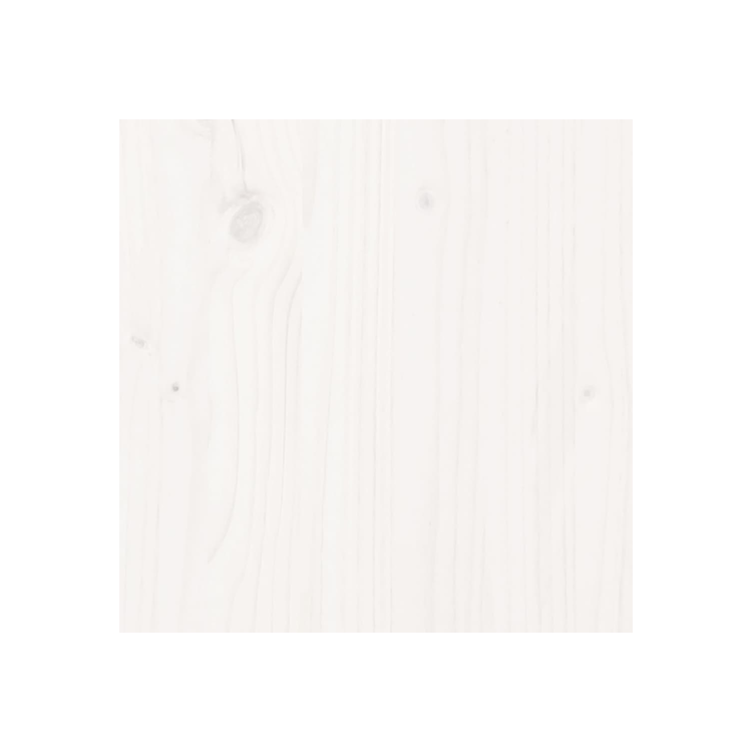 vidaXL Garden Footstool White Solid Wood Pine