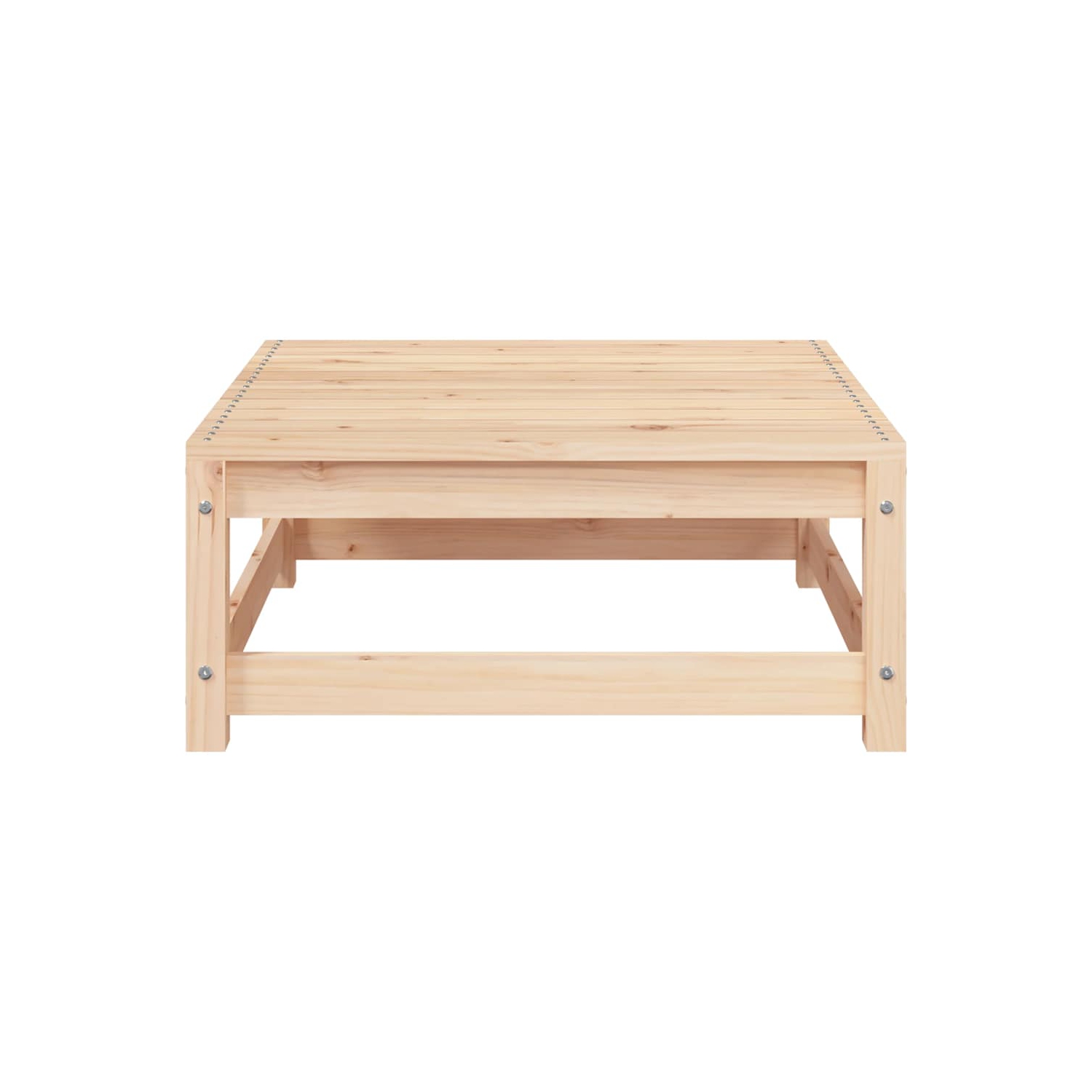 vidaXL Garden Sofa Armless with Footstool Solid Wood Pine