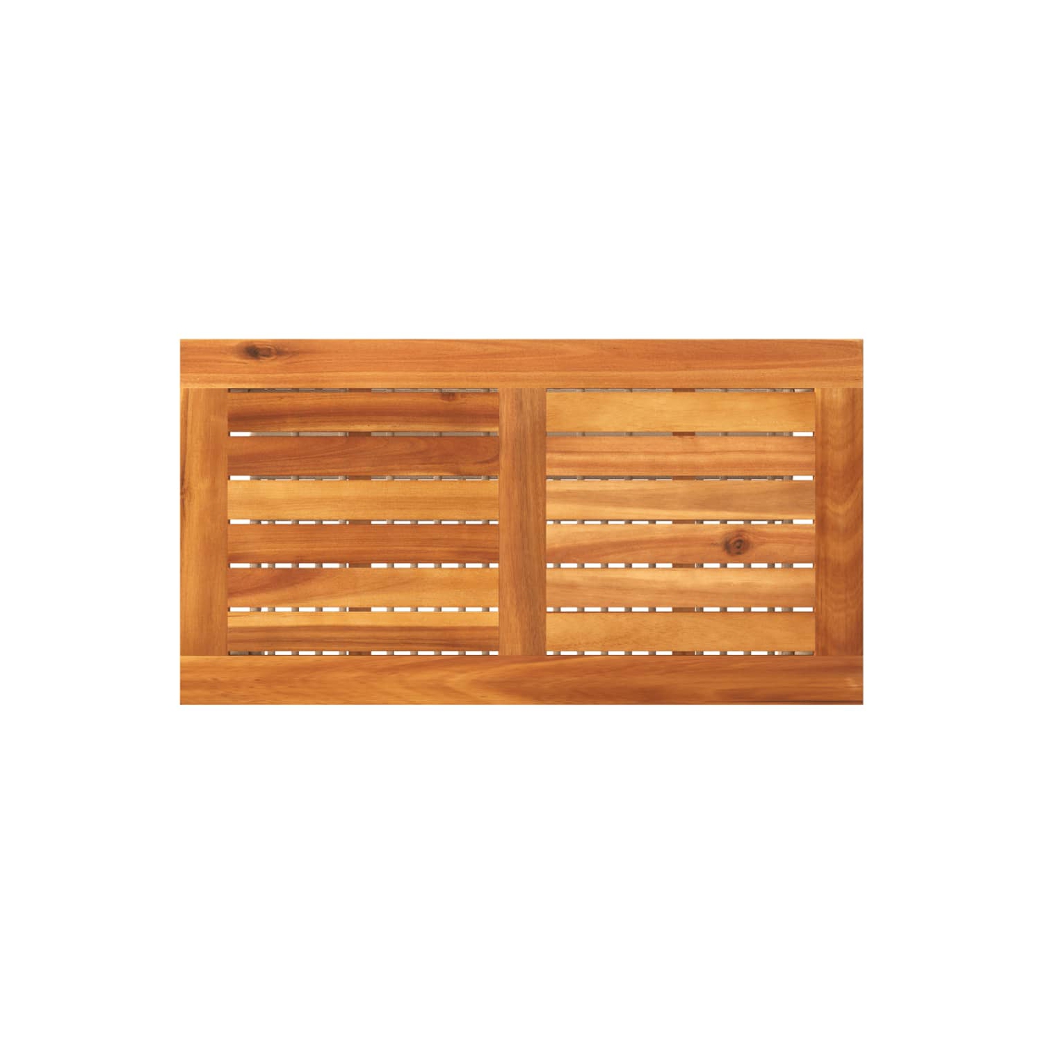 vidaXL Garden Table Beige 70x38x42 cm Poly Rattan Acacia Wood