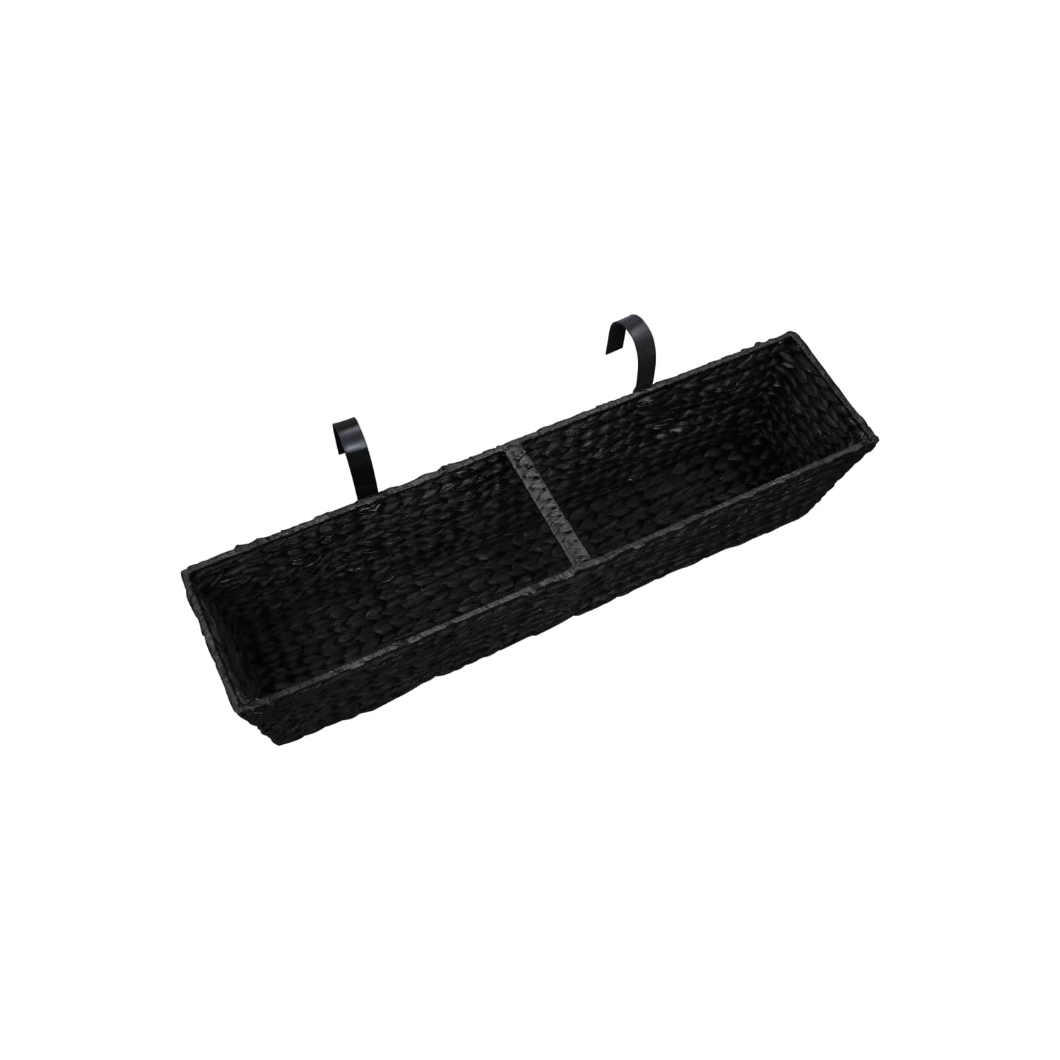 vidaXL Planters 2 pcs Water Hyacinth Black