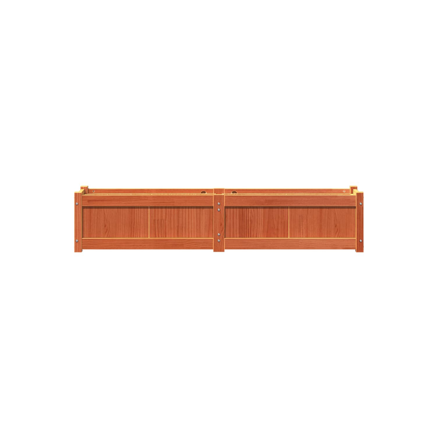 vidaXL Garden Planters 2 pcs Wax Brown Solid Wood Pine