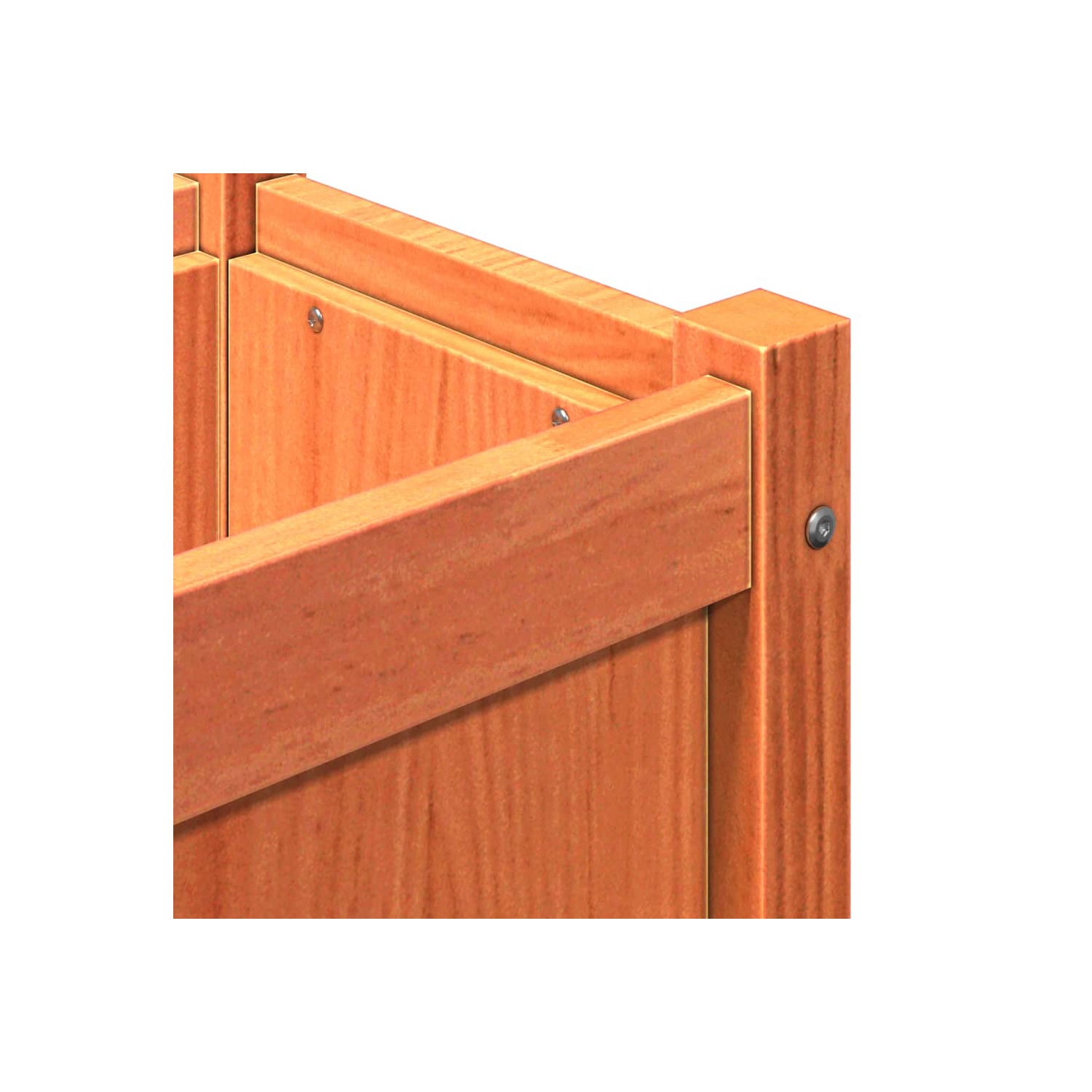 vidaXL Garden Planters 2 pcs Wax Brown Solid Wood Pine