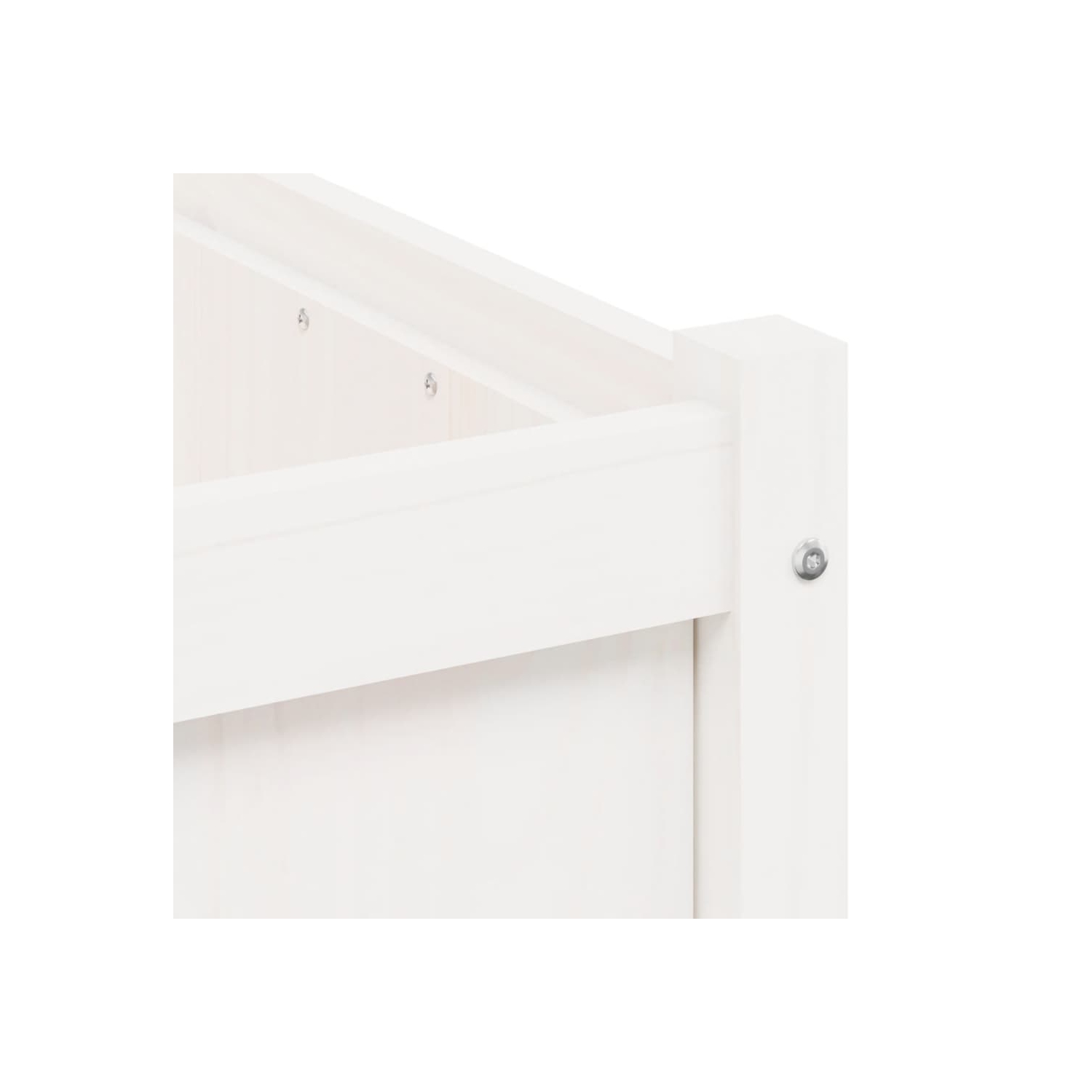 vidaXL Garden Planters 2 pcs White Solid Wood Pine