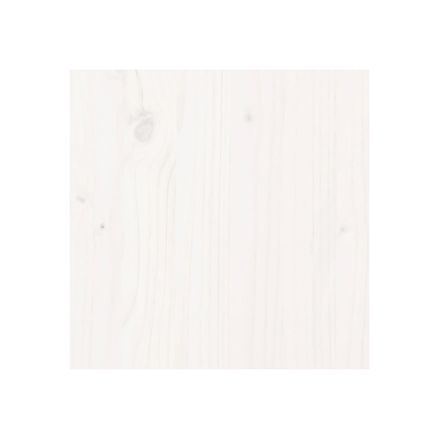 vidaXL Garden Planters 2 pcs White Solid Wood Pine