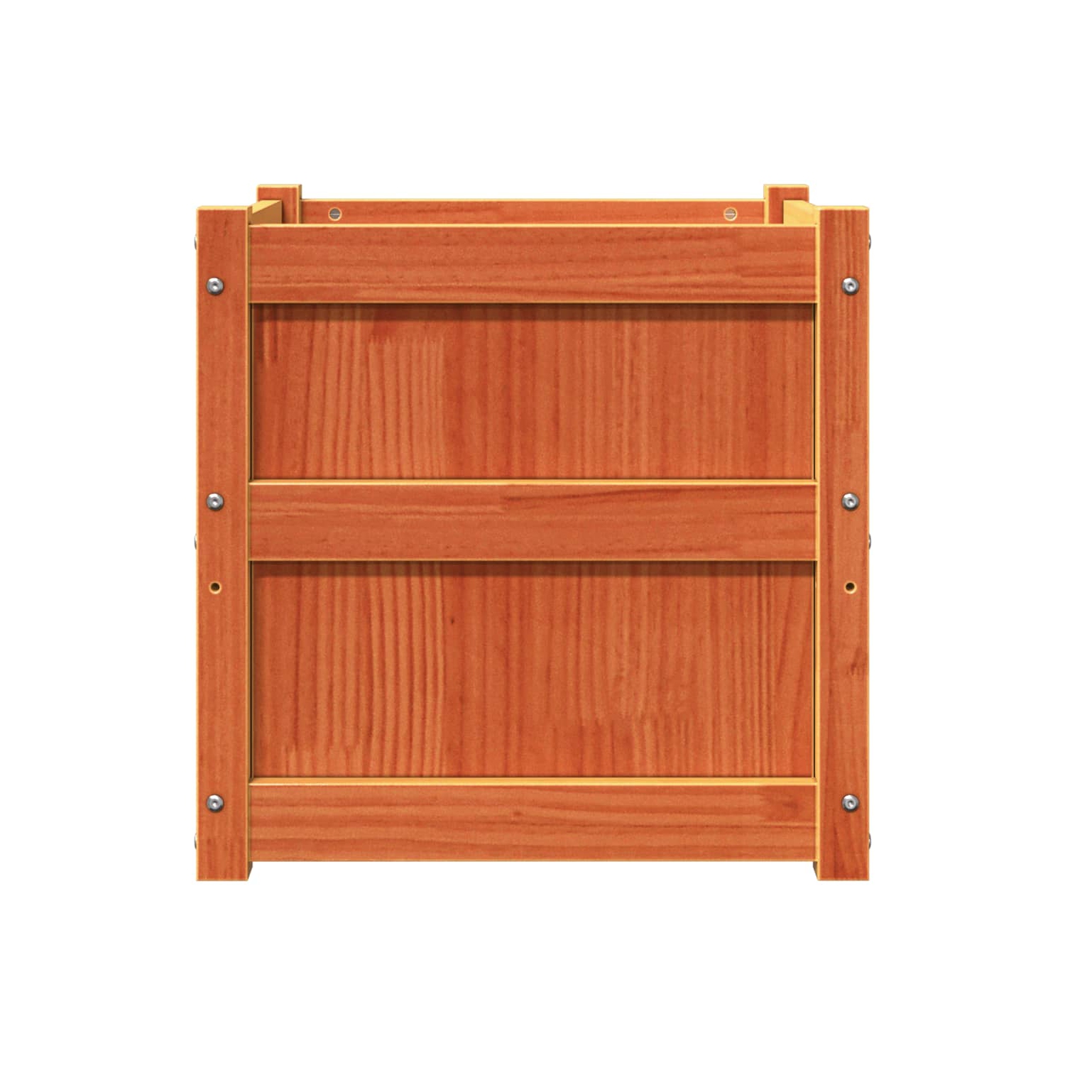 vidaXL Garden Planters 2 pcs Wax Brown Solid Wood Pine