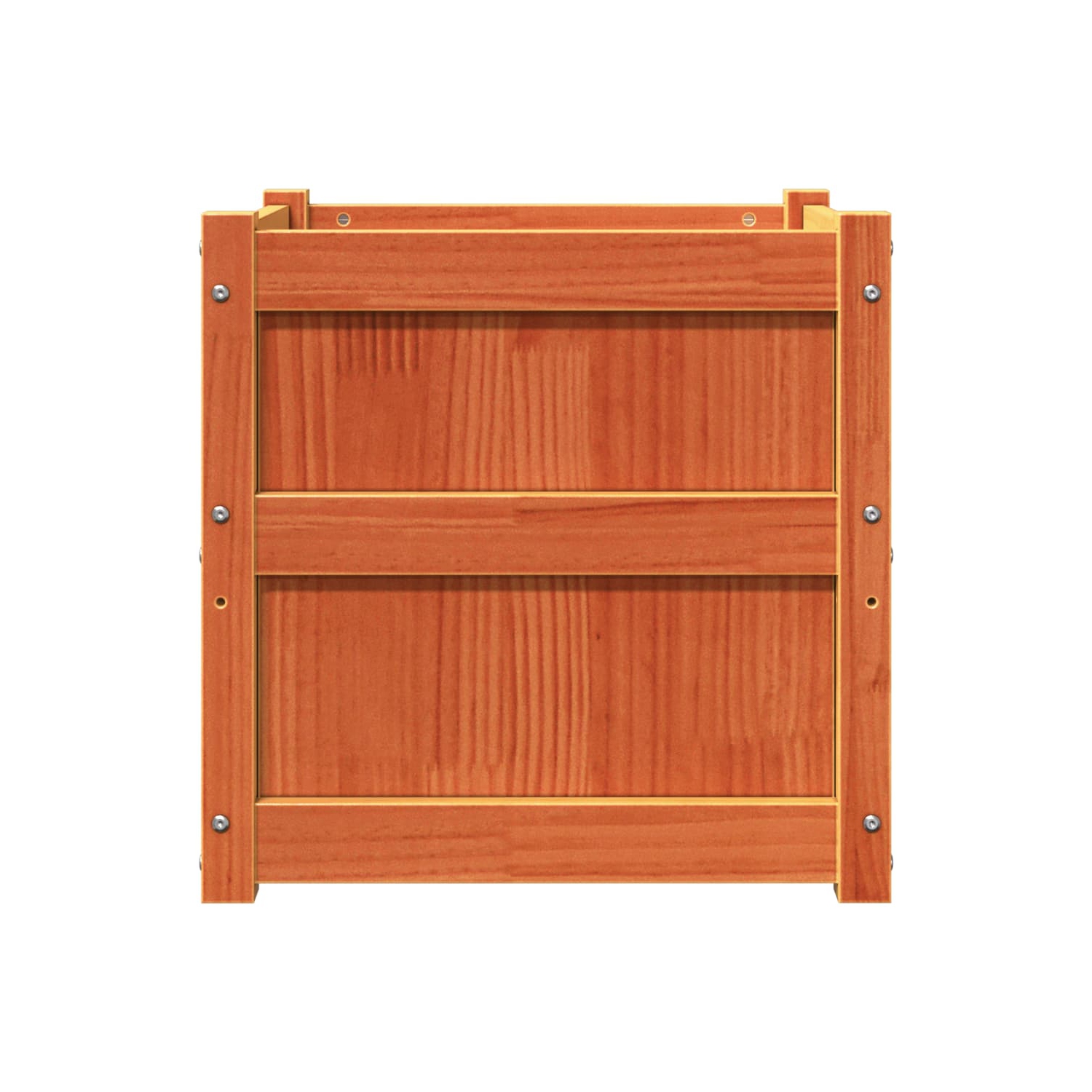 vidaXL Garden Planters 2 pcs Wax Brown Solid Wood Pine