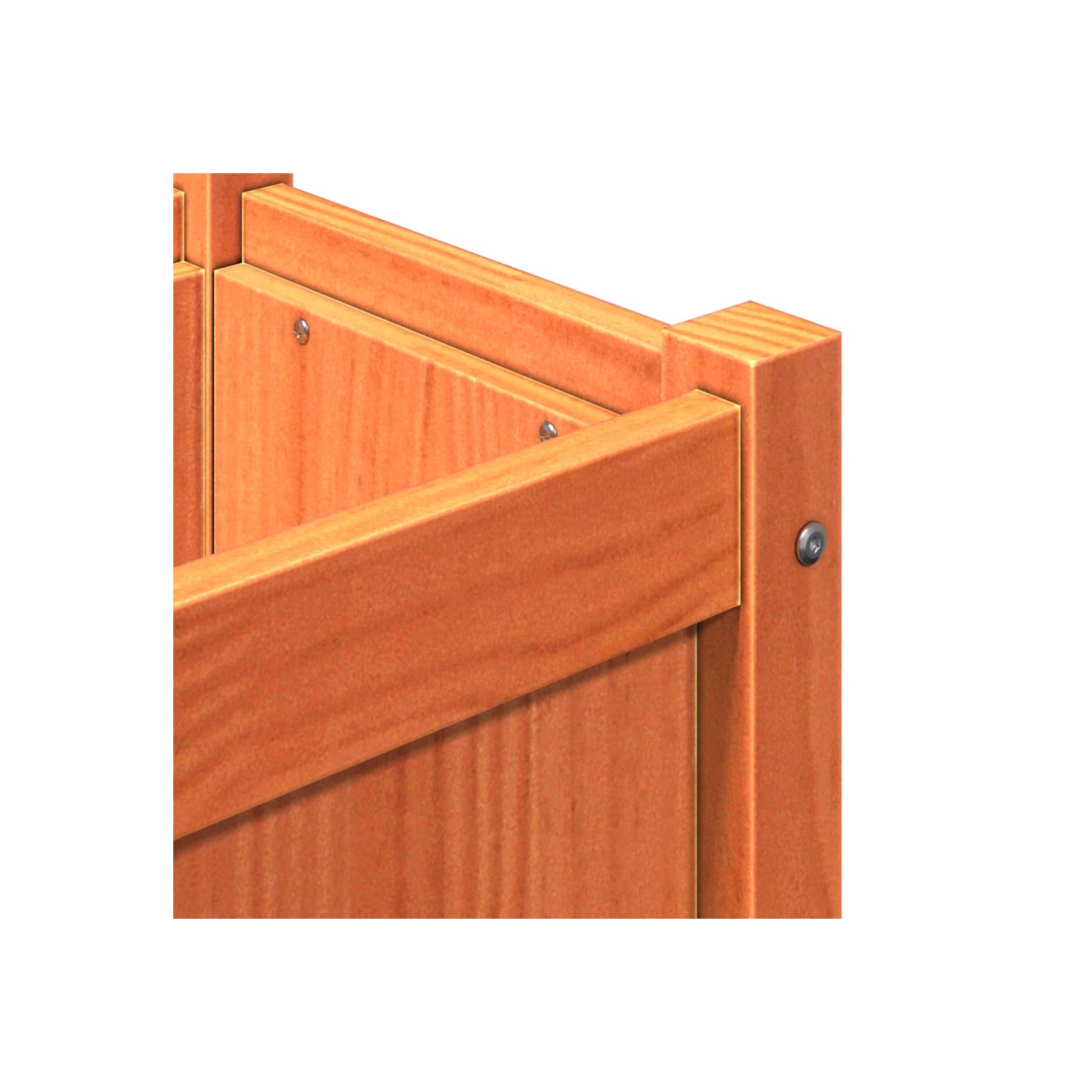 vidaXL Garden Planters 2 pcs Wax Brown Solid Wood Pine