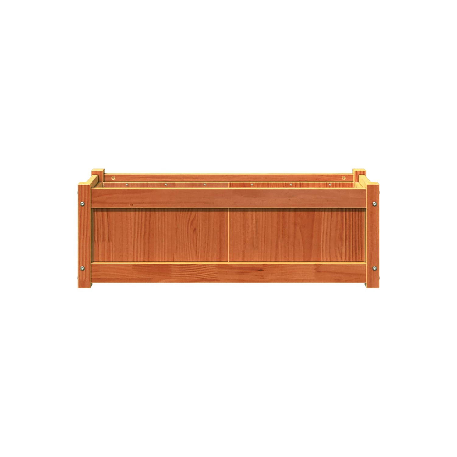 vidaXL Garden Planters 2 pcs Wax Brown Solid Wood Pine