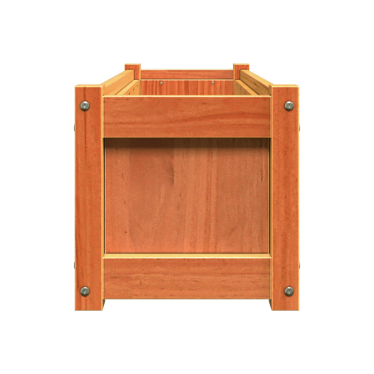 vidaXL Garden Planters 2 pcs Wax Brown Solid Wood Pine