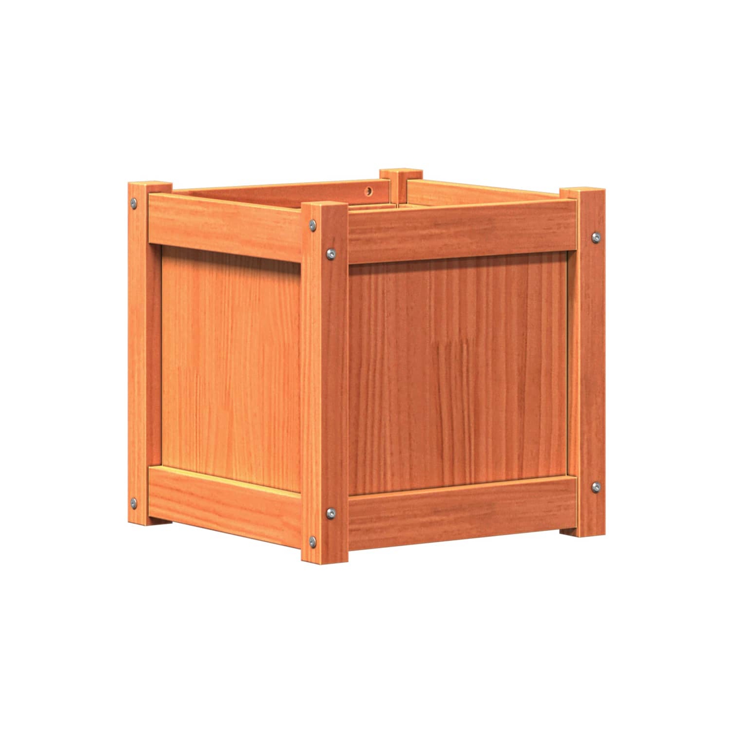 vidaXL Garden Planters 2 pcs Wax Brown Solid Wood Pine