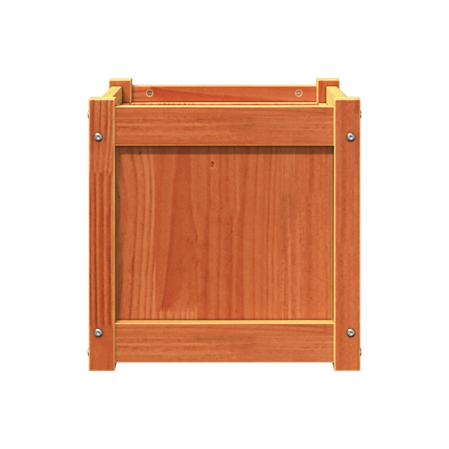 vidaXL Garden Planters 2 pcs Wax Brown Solid Wood Pine