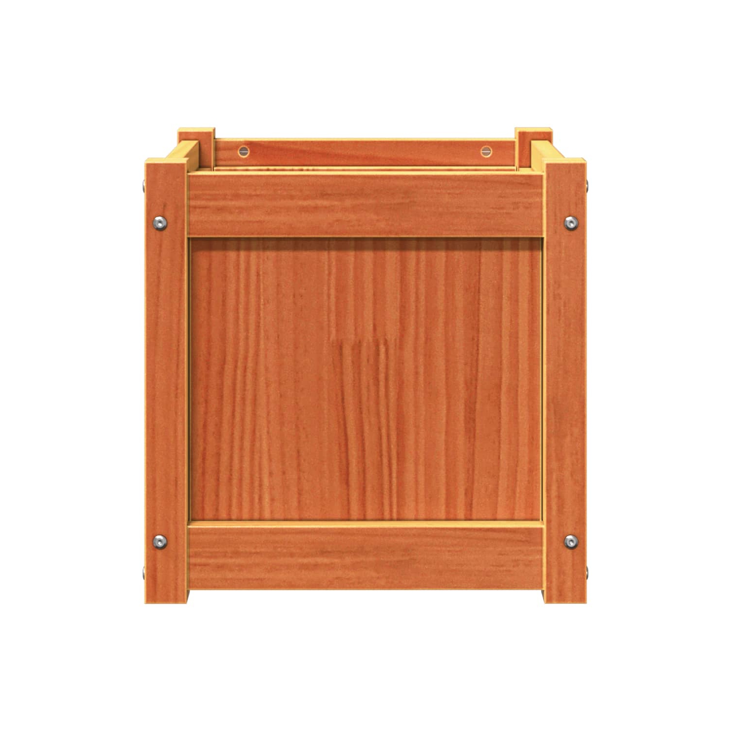 vidaXL Garden Planters 2 pcs Wax Brown Solid Wood Pine